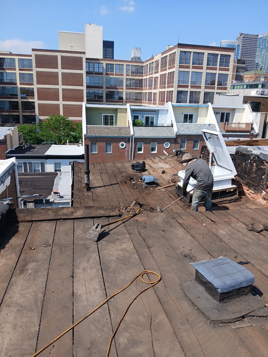 Roof replacement by Philadelphia Quality Roofing