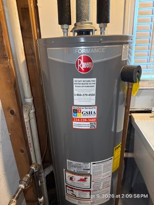 Rheem Performance 50-Gallon Gas Water Heater Installation – Homewood, IL | GSHA Services, LTD