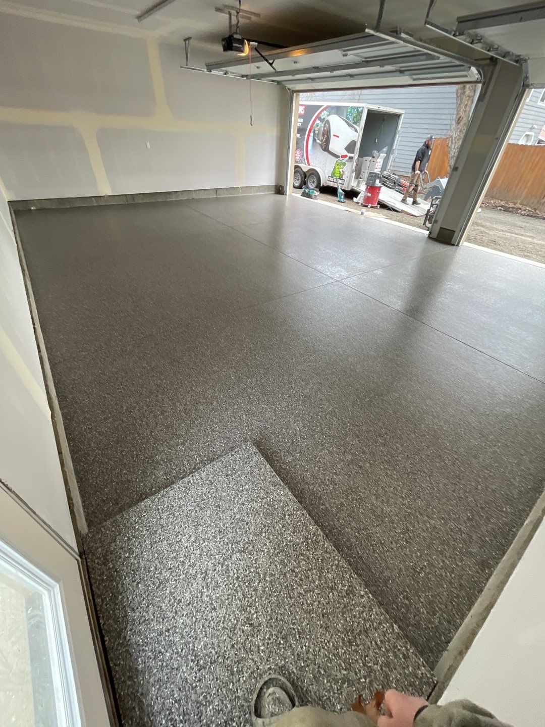 Garage Transformation using Silver Creek by Croc Coatings, LLC