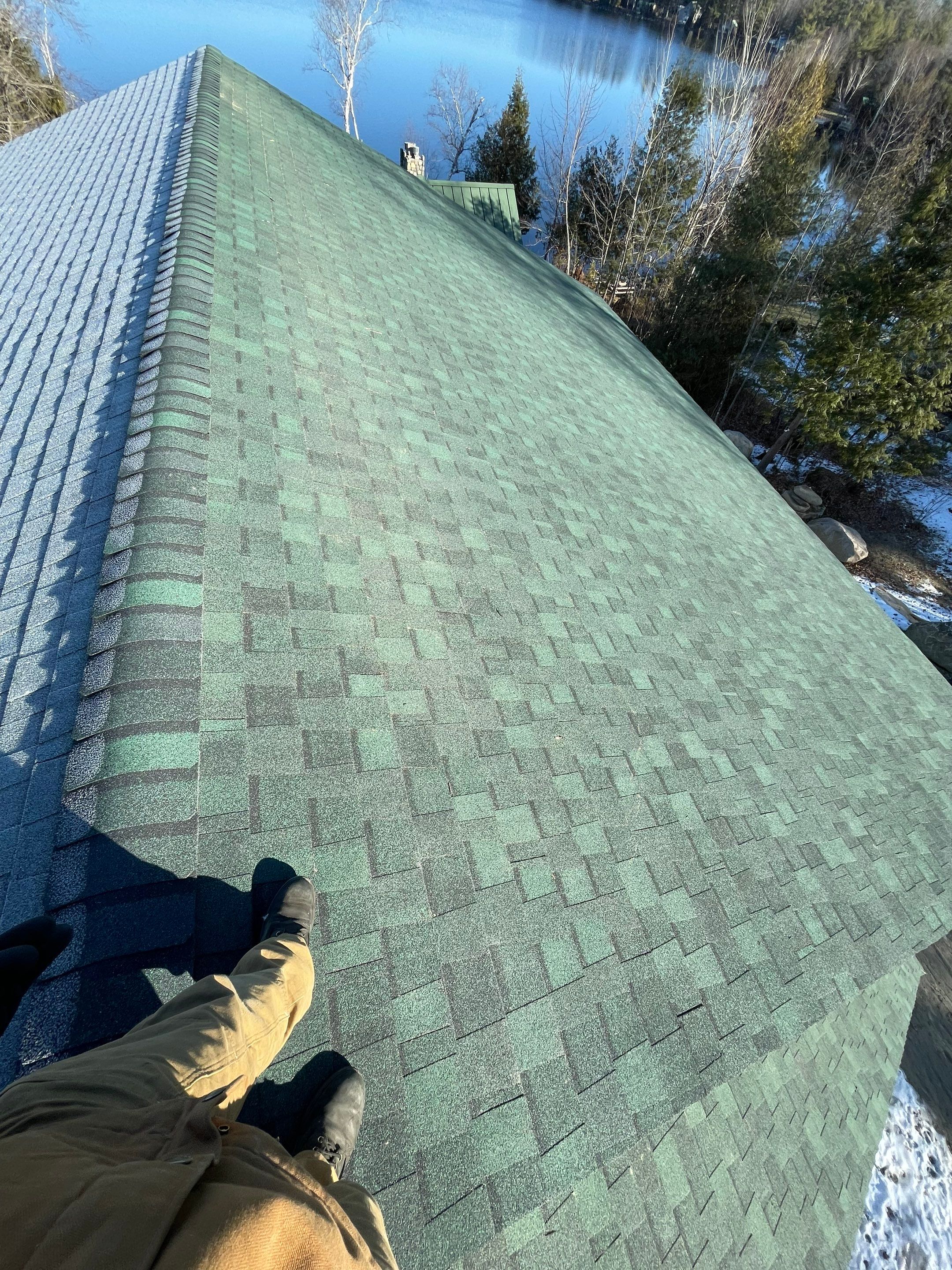 New Home Construction using CertainTeed landmark Pros by The B.A.R Roofing