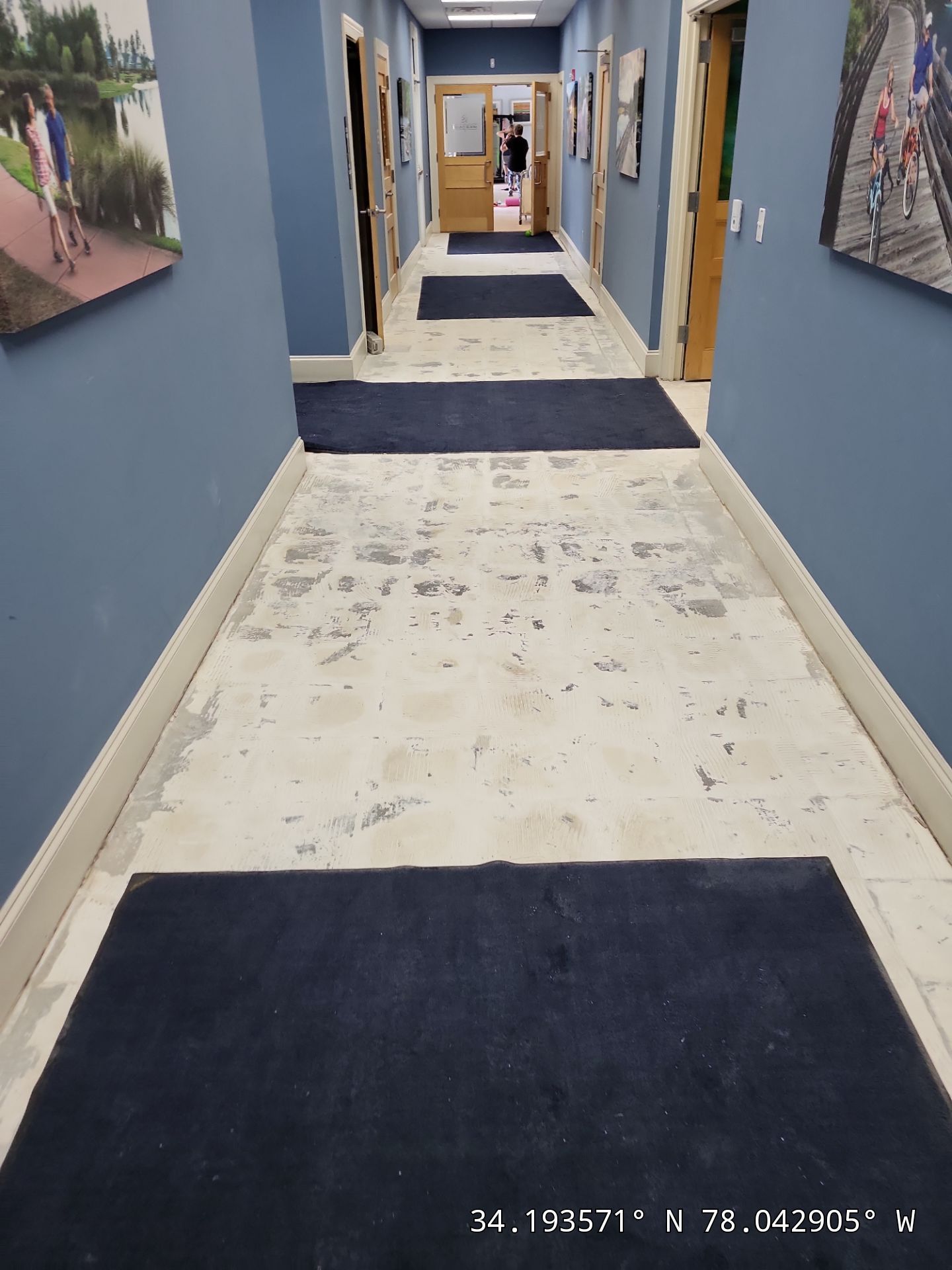 Commercial Fitness Center Flooring Installation & Cabinet Installation  by RGR Construction and Roofing, LLC