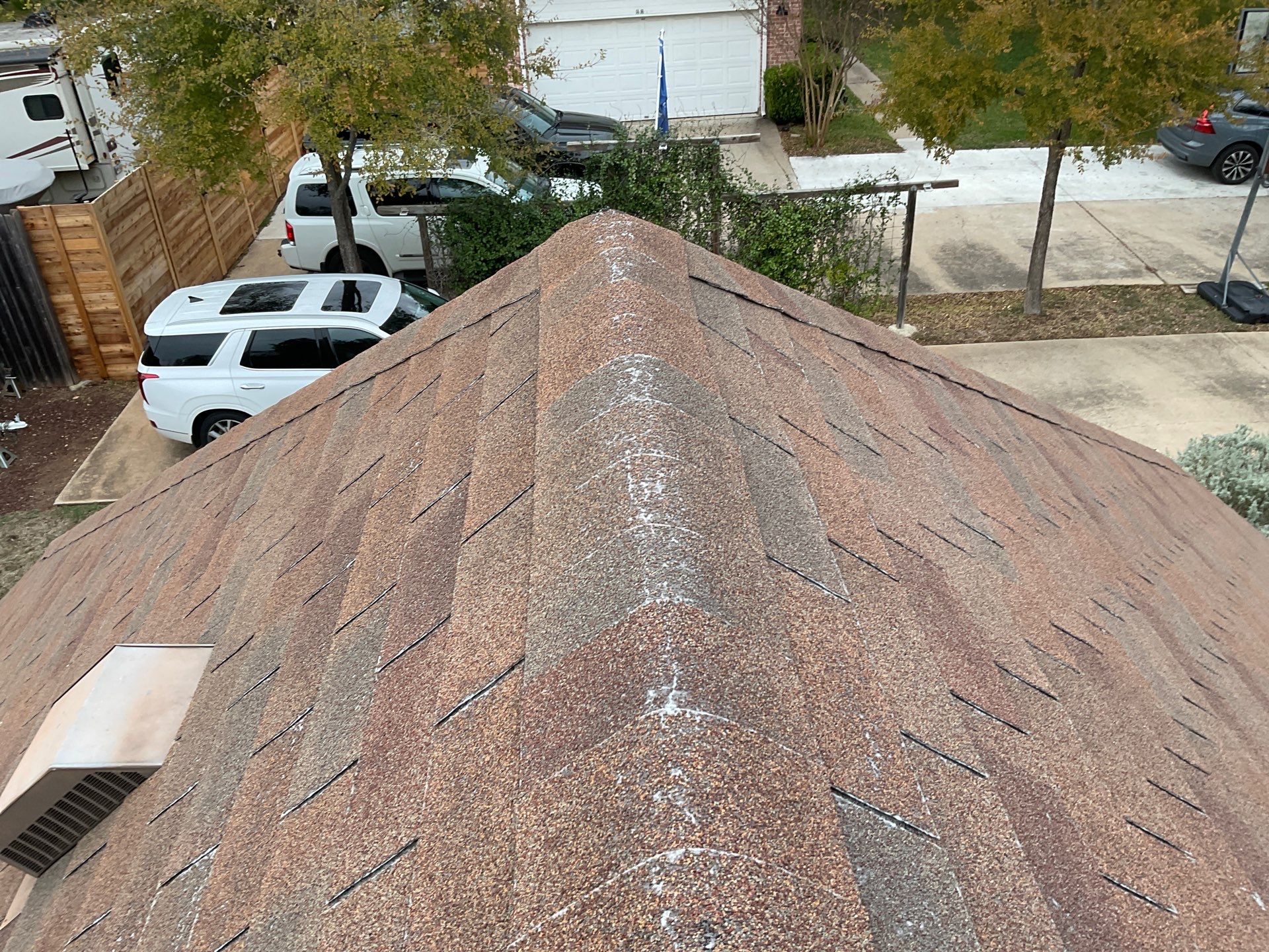 Residential Roof Replacement using 24 GA Double-Lock - Matte Black by Action Exteriors Austin