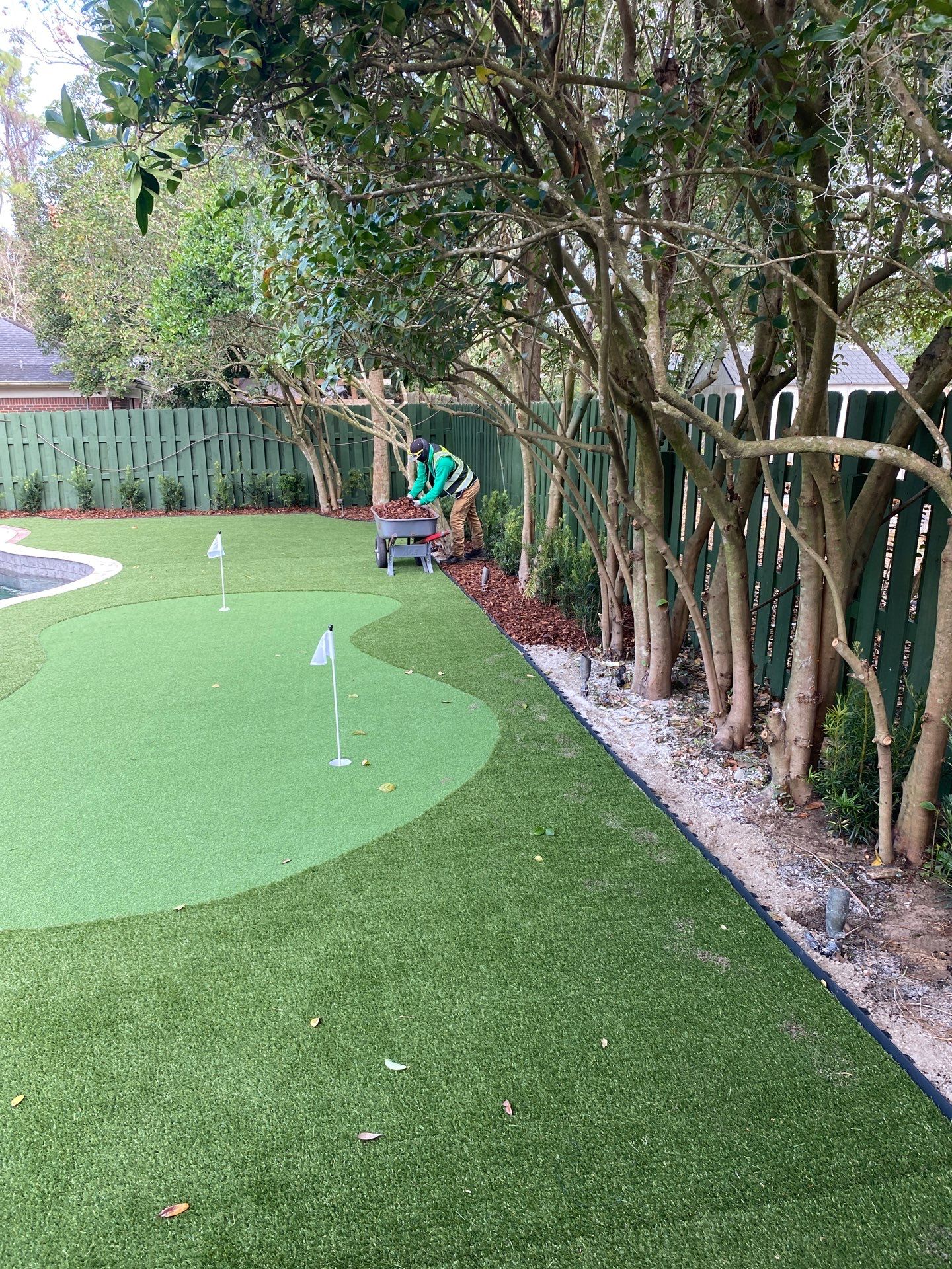 Deerwood Resident | Pine Bark Installation by ProGreen Services