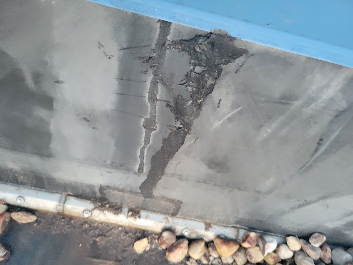 Commercial Roofing Repair using Custom Patch & Hand Weld by Carolina Trophy Roofs