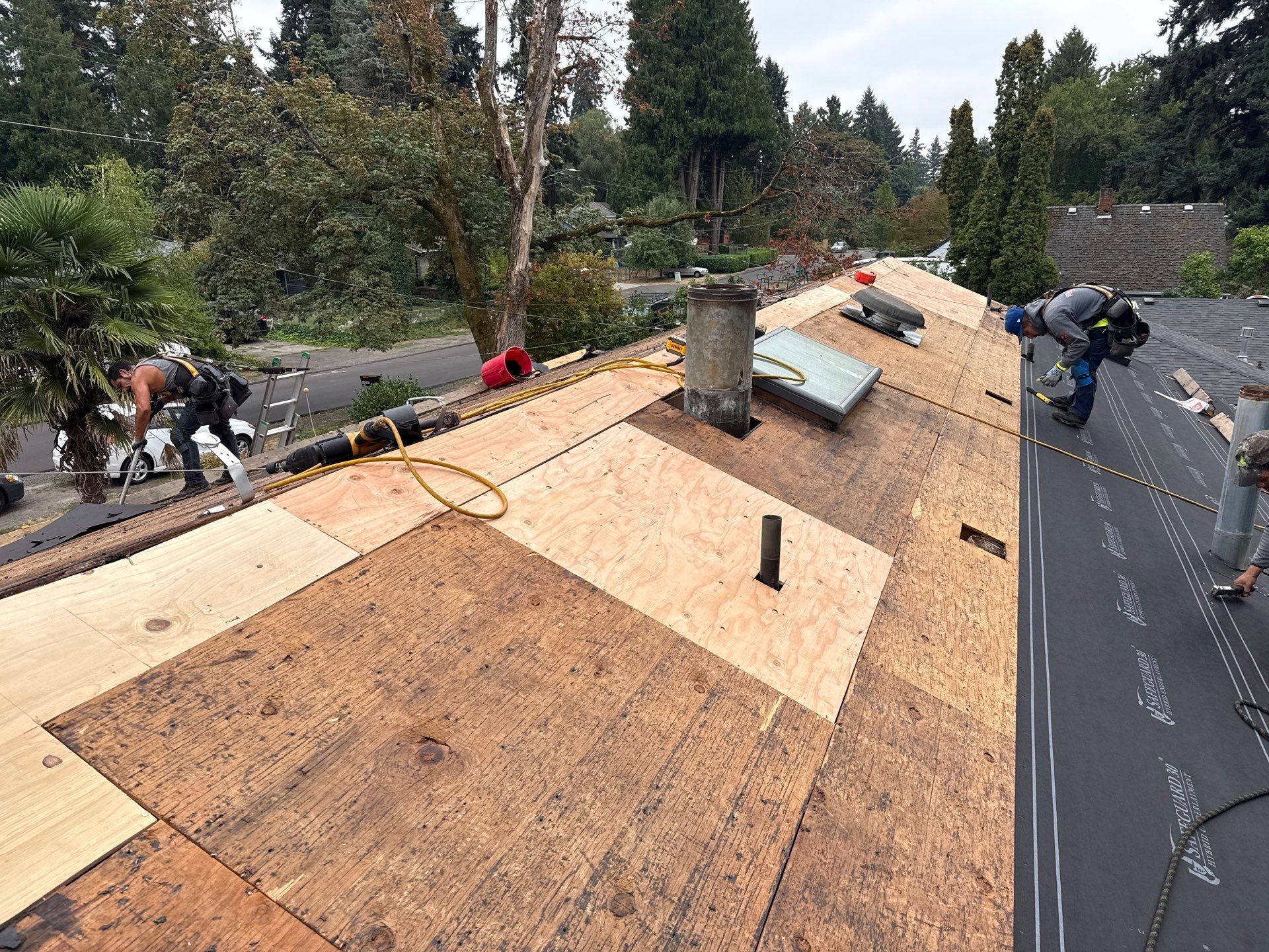 Project in Milwaukie by Tom Leach Roofing