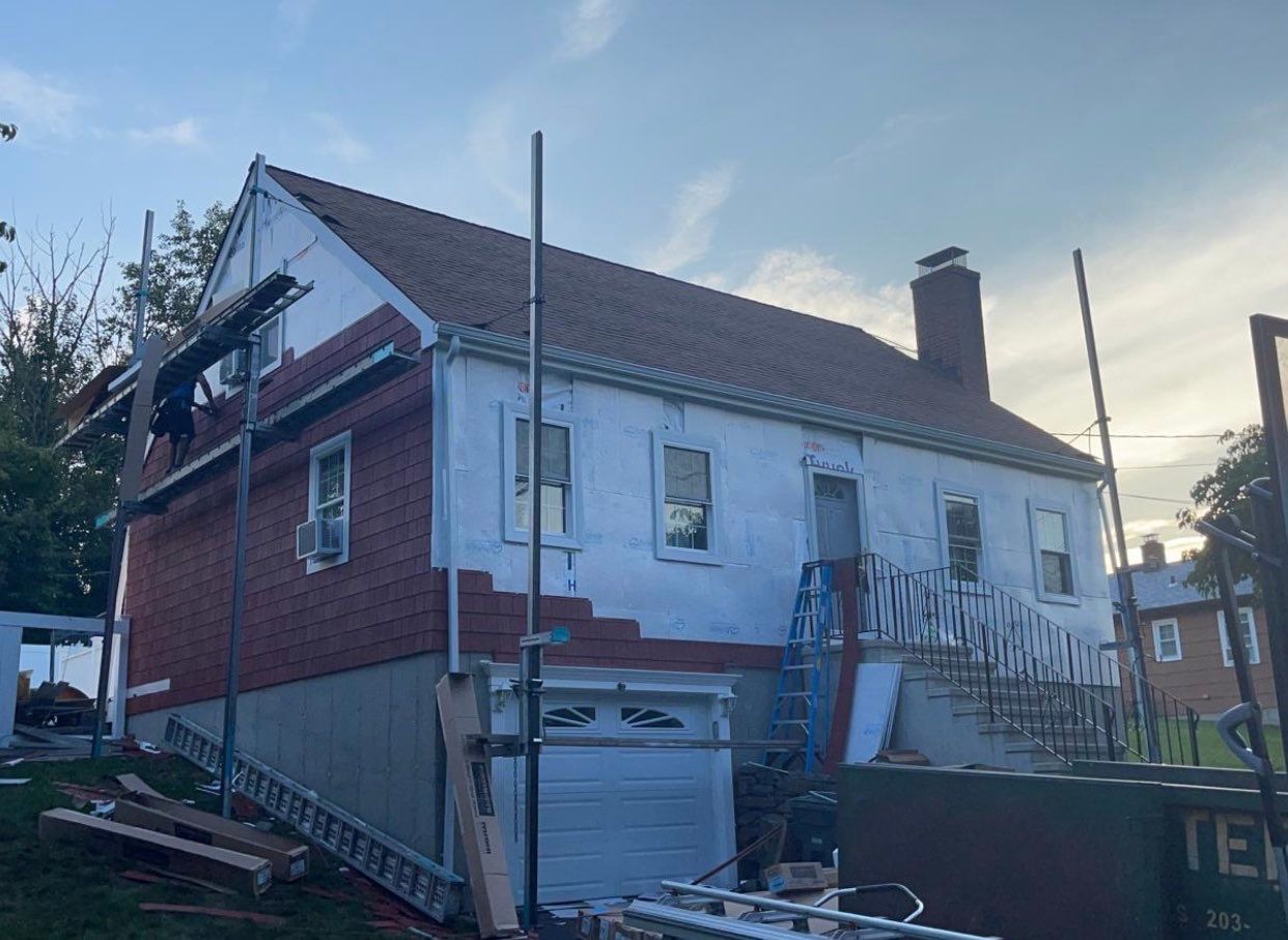 Siding Installation using Royal Building Products Rustic Red by A Plus Exterior
