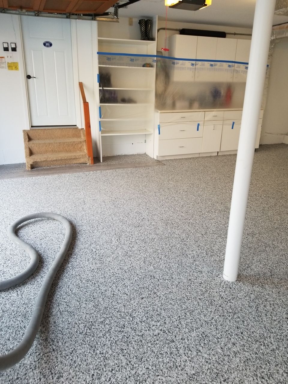 Garage Floor in Domino by Spectrum Painting, LLC