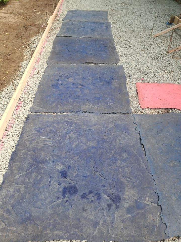 Luo | Colored Stamped Concrete Patio by Jireh Asphalt & Concrete Inc 