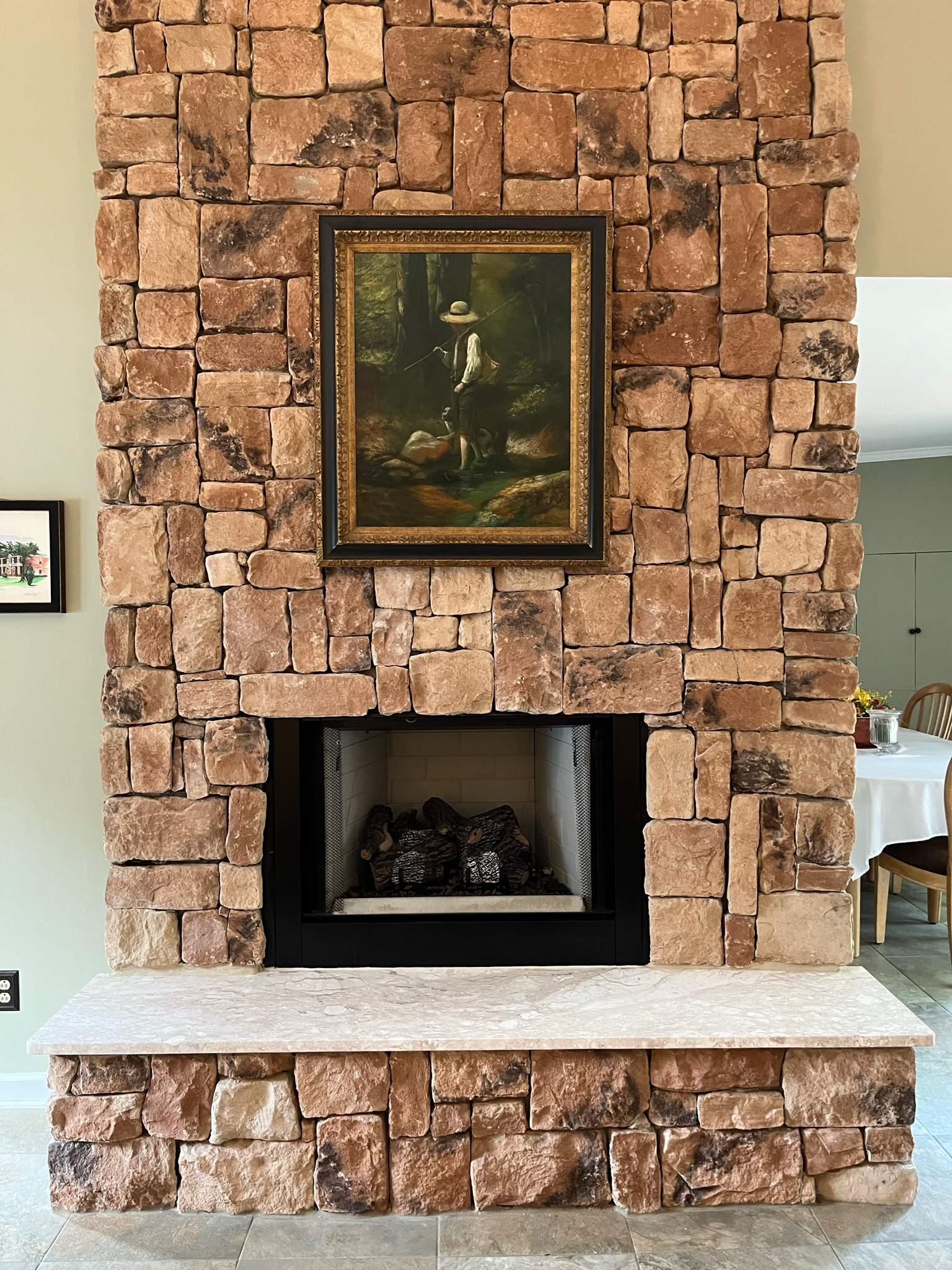New Fireplace and Stone in Chesapeake by Premier Chimney and Roofing