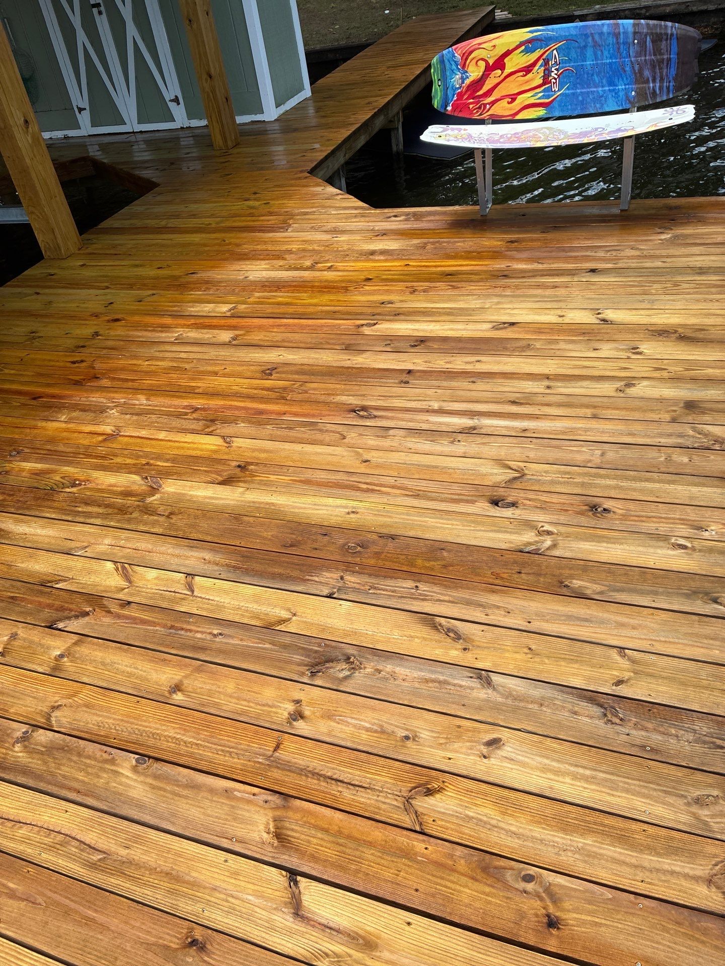 Dock using Wood Sealant by DuraSeal
