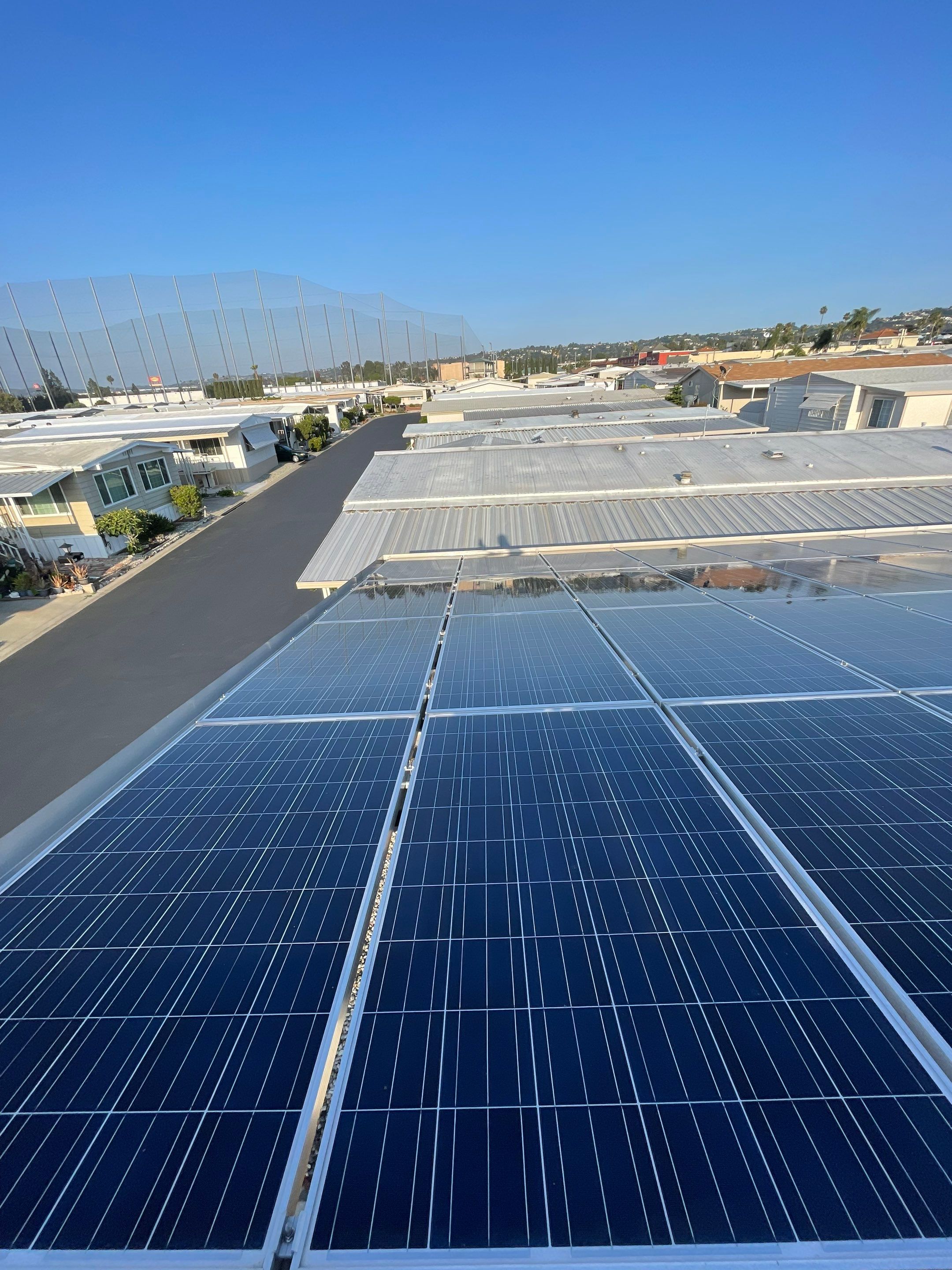 Commercial Solar Cleaning in Rowland Heights for Mobile Home Park by Palm Coast Solar Cleaning
