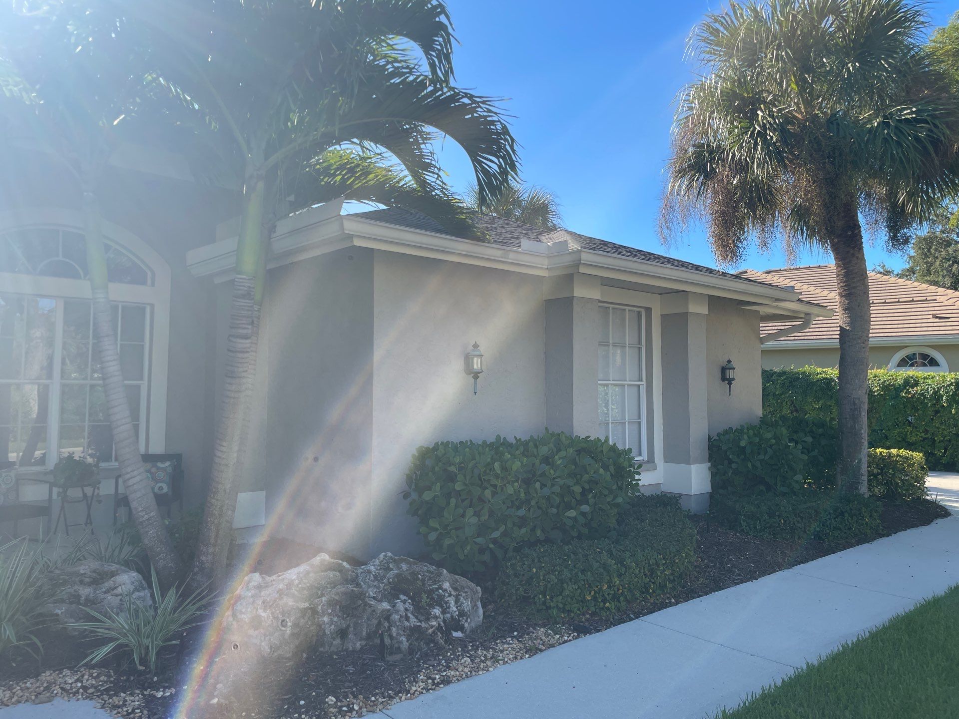 White 6-inch K-Style Gutters in Sarasota FL by Gutter Professor by Gutter Professors