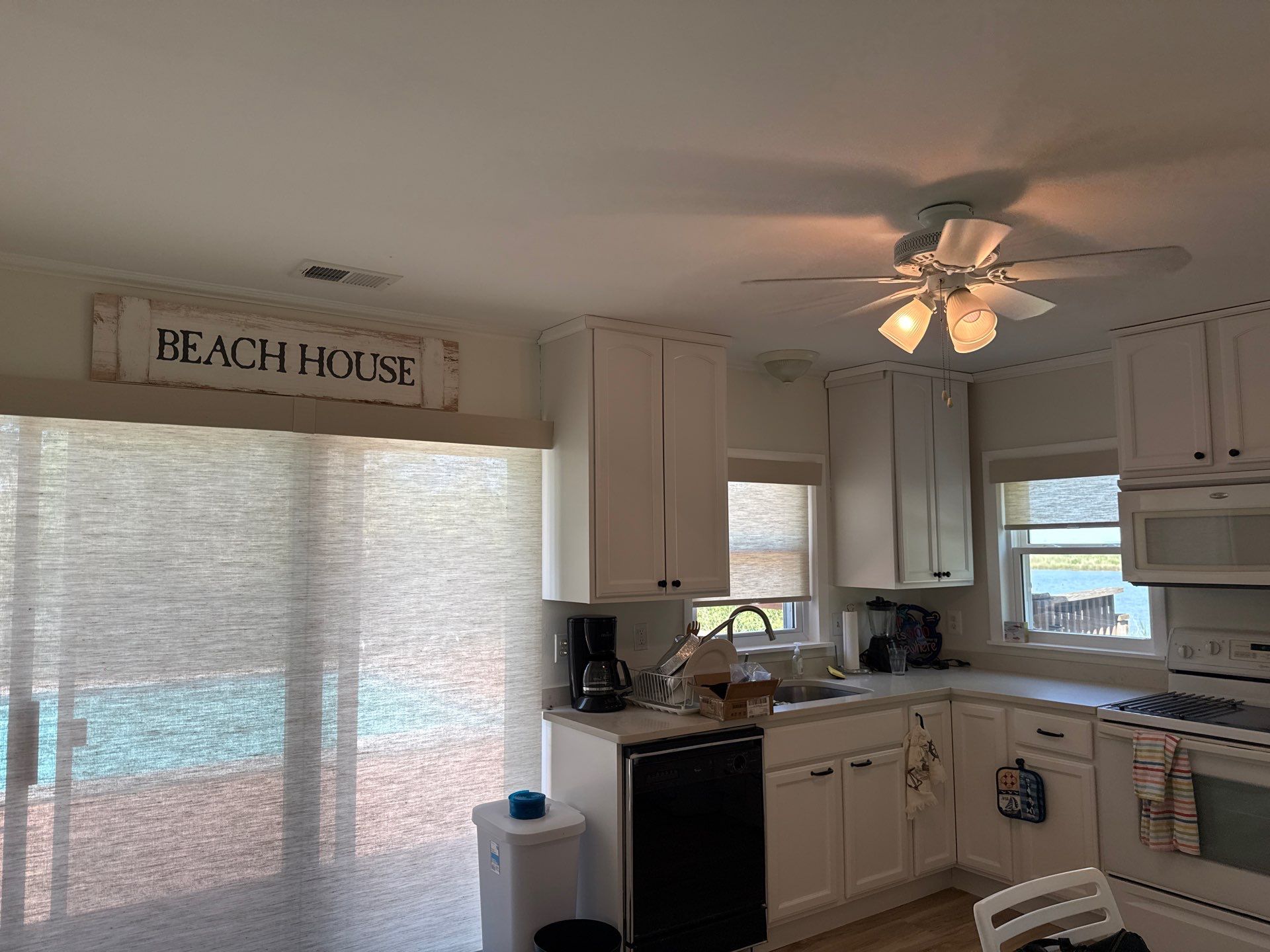 Roller Shade Project in North Beach, MD by Southern Maryland Custom Blinds