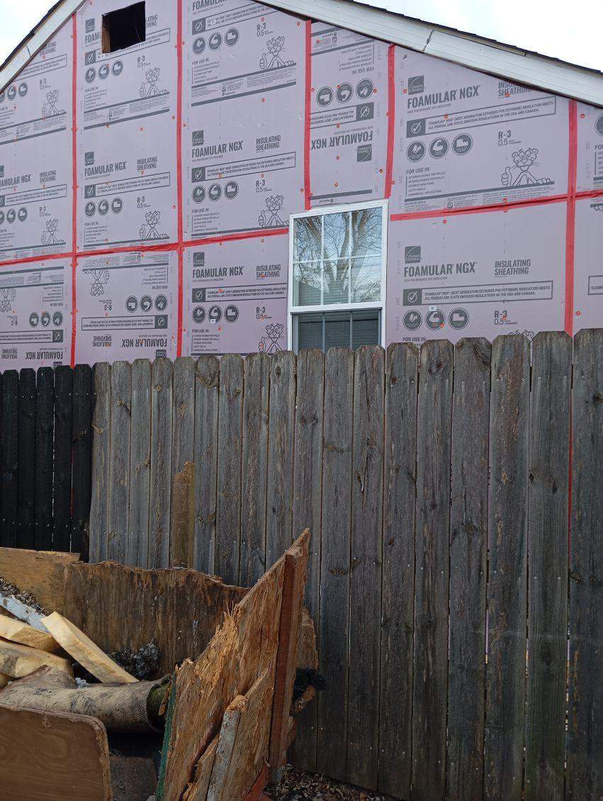 Fire-Damage Exterior Restoration – Siding, WRB, Insulation & Windows - Fairview Heights, IL by Legendary Services Company LLC.