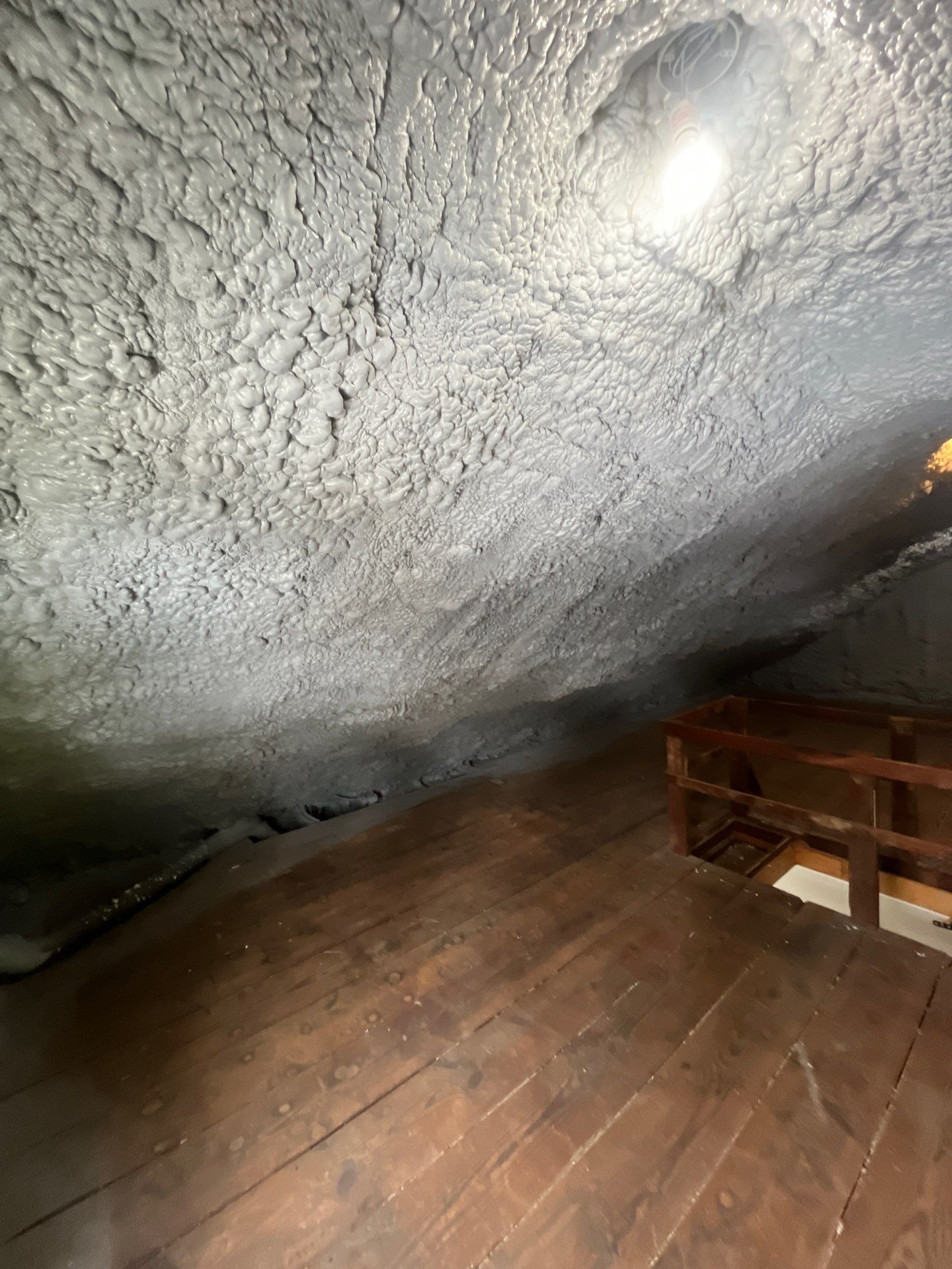Attic Insulation using open cell spray foam by NYS Foam & Energy