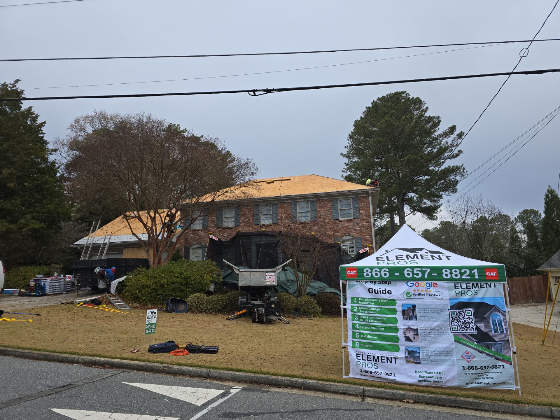 GAF Timberline HDZ in Oyster Grey by Element Pros Roofing, LLC
