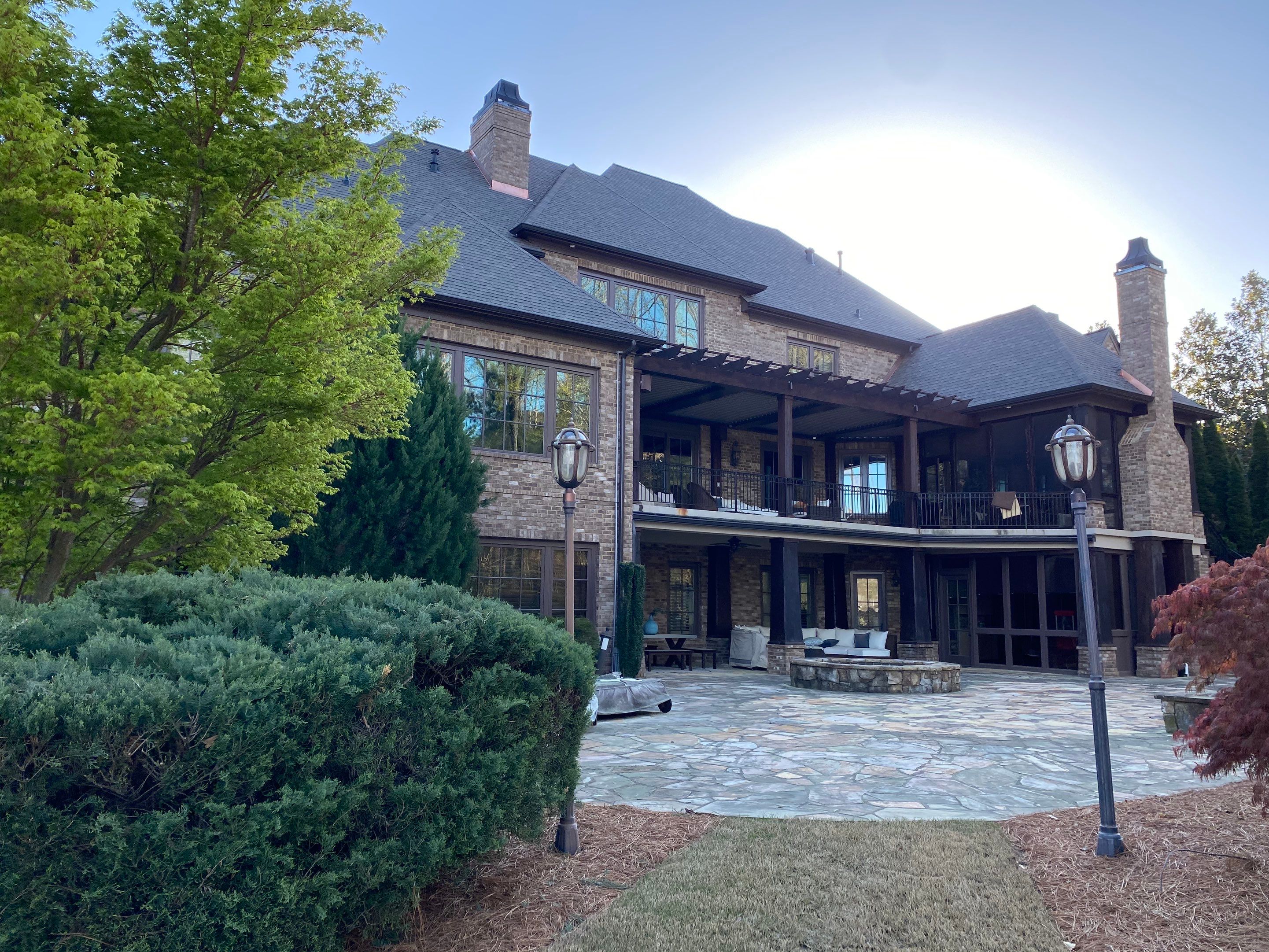 Exterior Painting and Trim Refresh for Large Brick Residence in Suwanee by Swift Home Renovations 