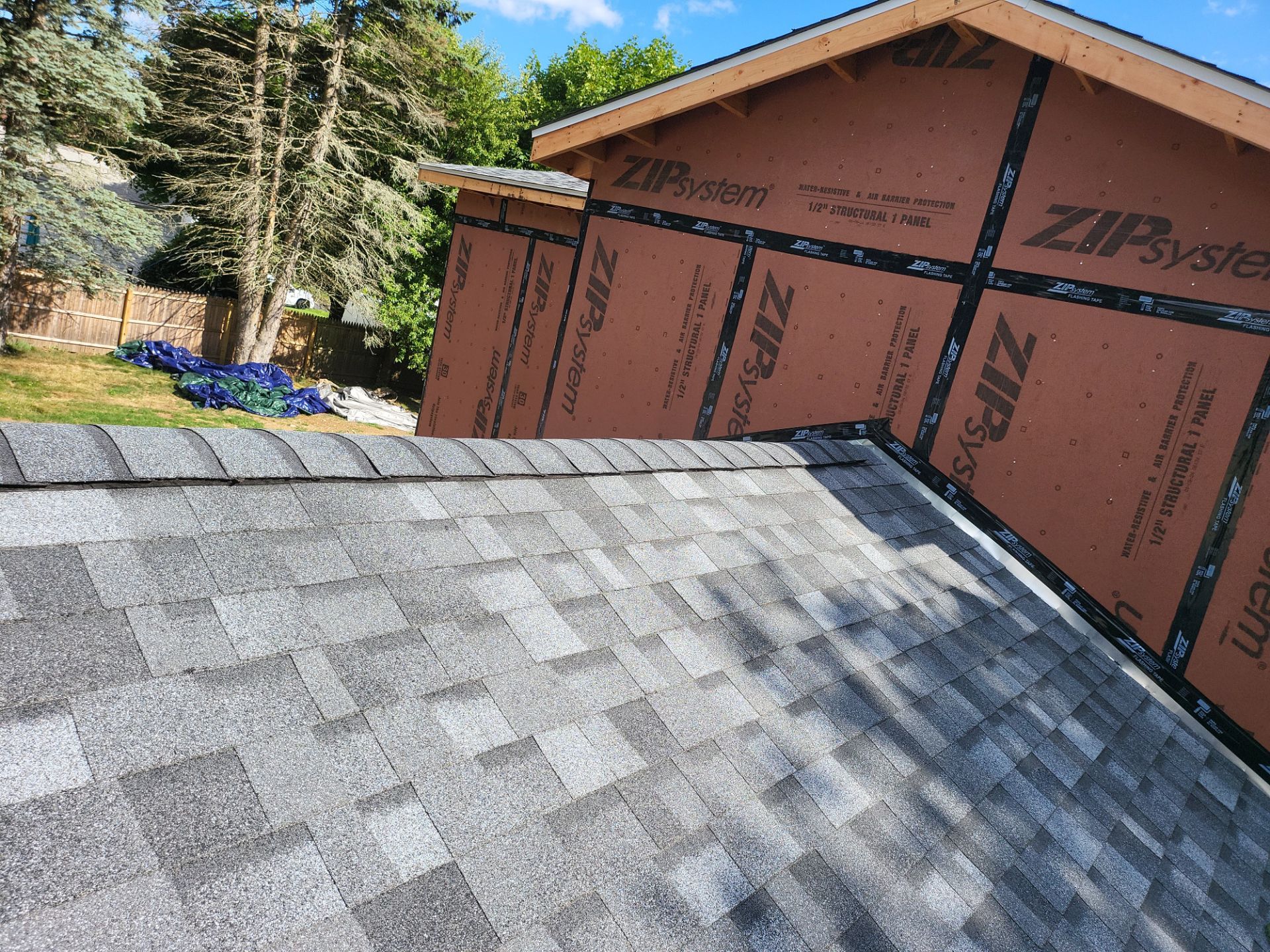 Residential Roofing Installation using Owens Corning TruDefinition Duration AR - Slatestone Gray by A Plus Exterior