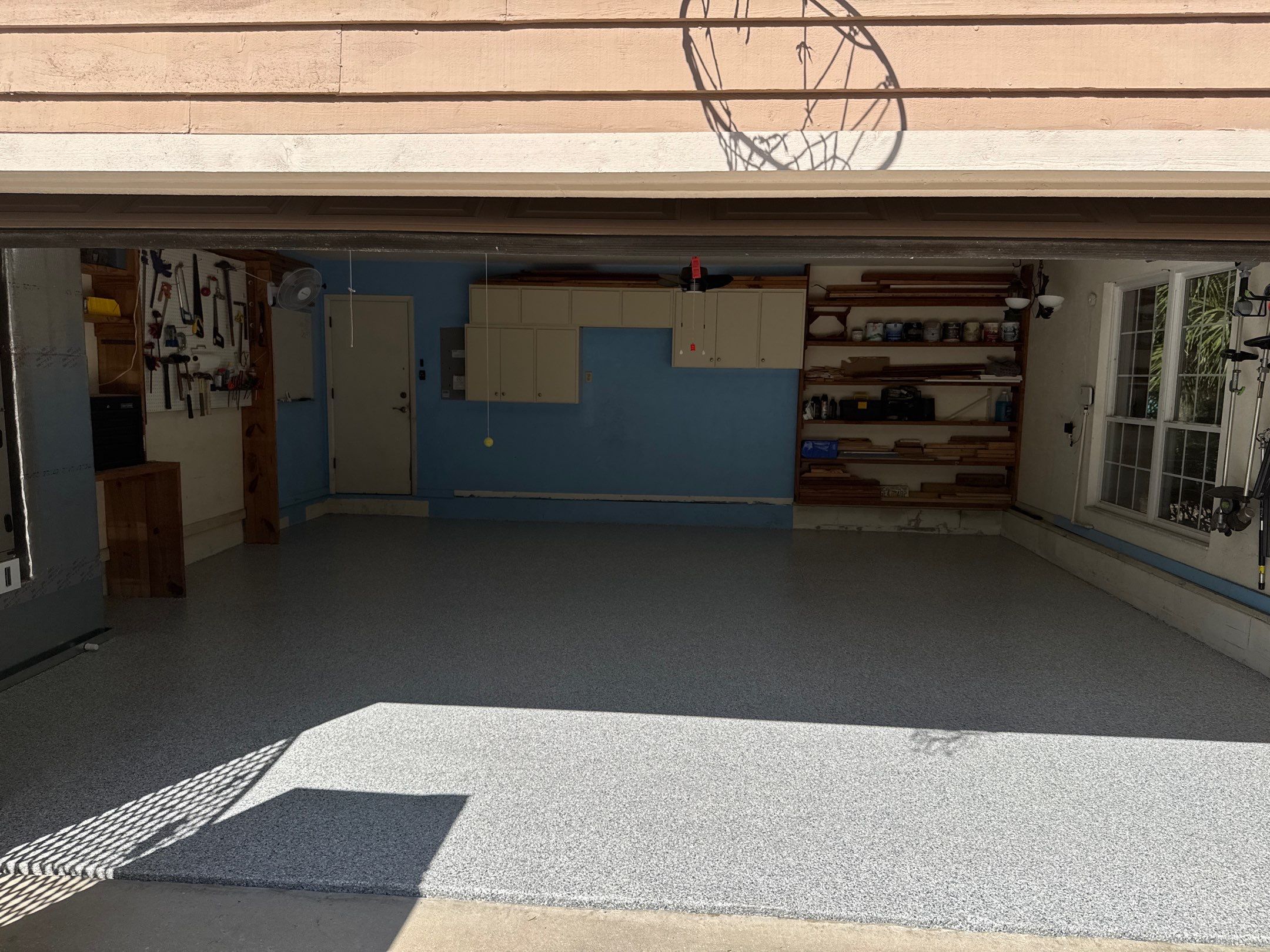 Garage Project in Gainesville, FL in Tidal Wave by Cross Creek Concrete Coatings