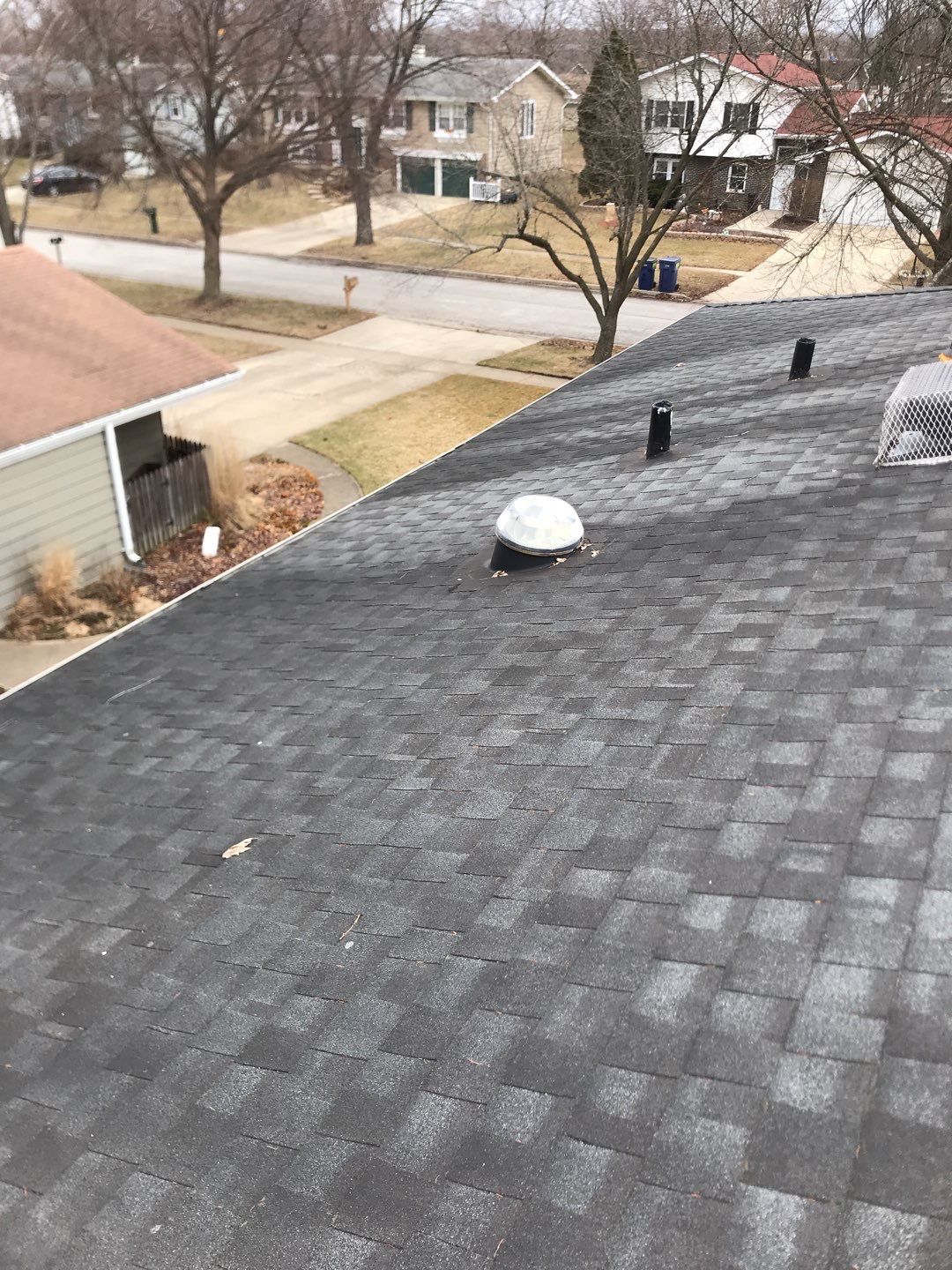 Metal chimney housing replacement by Pro Home Services Inc