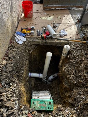 House Trap Replacement and new cleanout using 4" pvc