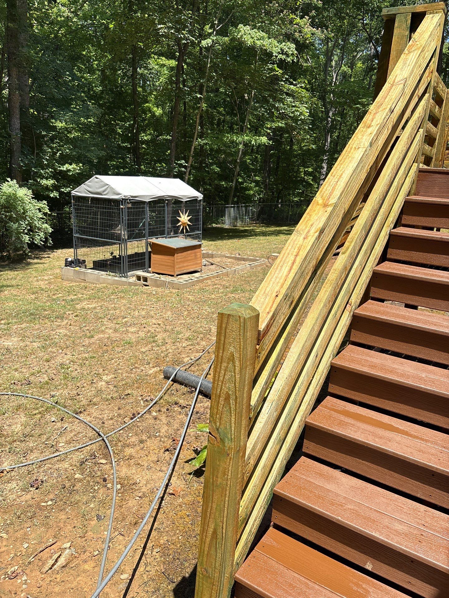 Deck using Wood Sealant and Concrete Using Concrete Sealant by DuraSeal