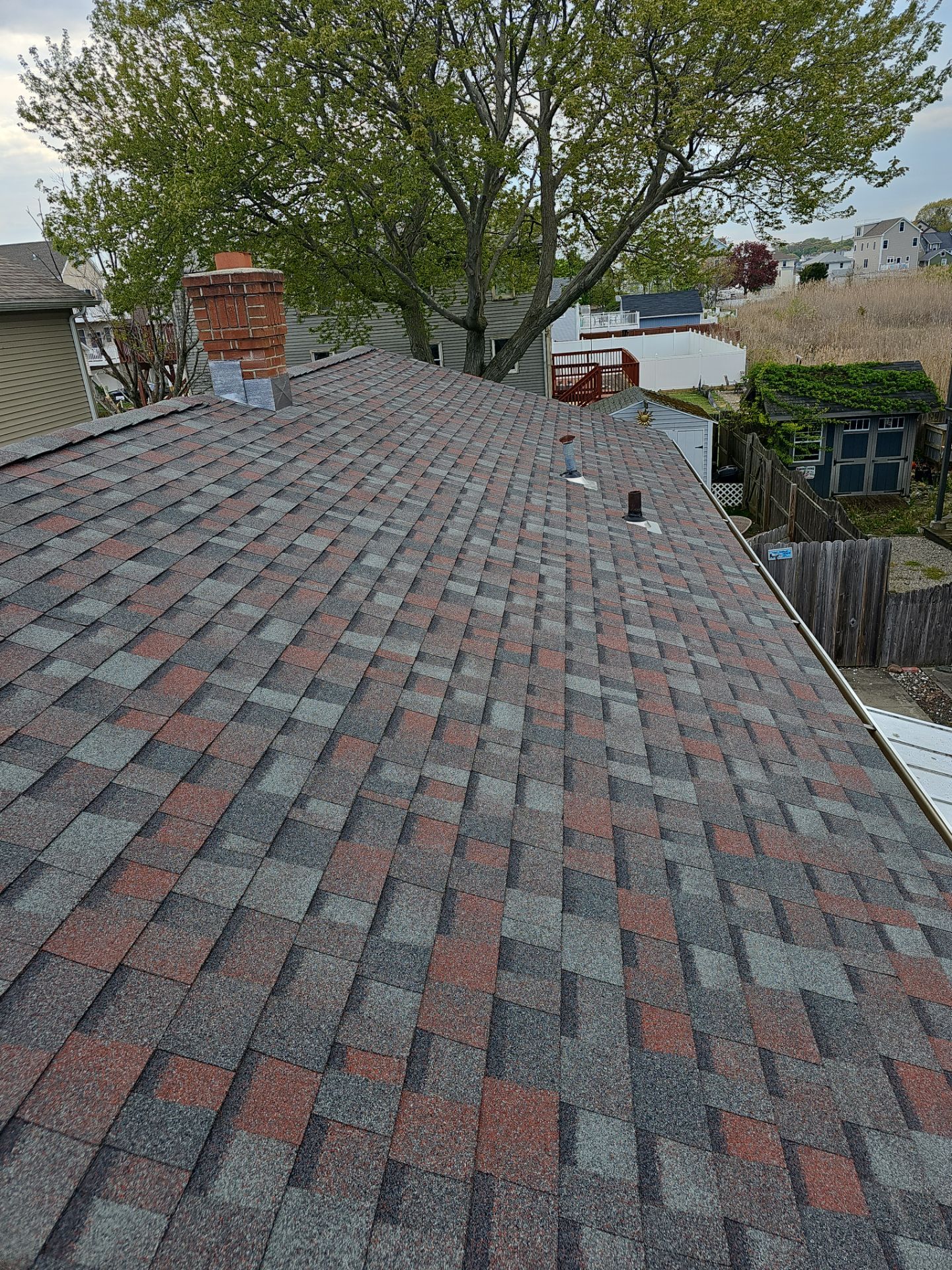 Residential Roofing Installation using Owens Corning Duration Colonial Slate by A Plus Exterior