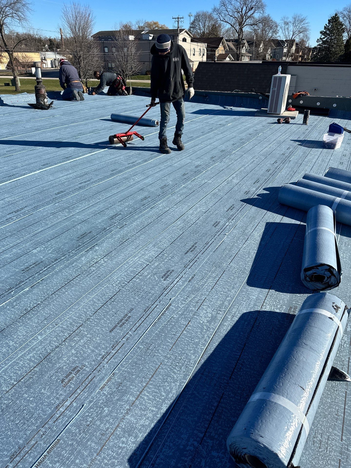 Commercial Roofing using Certainteed Flintastic Self Adhered by Stendahl Services