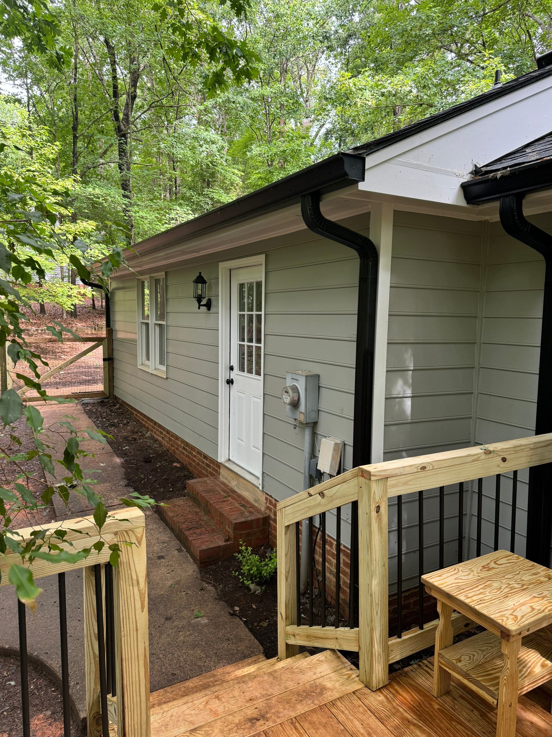 GAF Timberline HDZ Pewter Gray - 5” Black Gutters  by Pro Performance Roofing