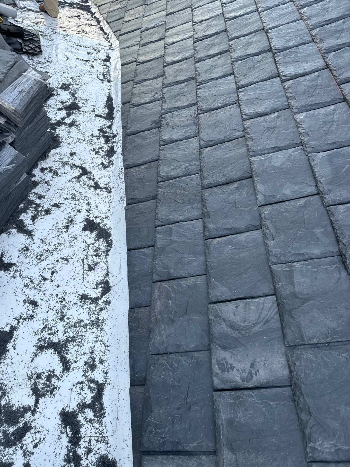 Residential Roofing Installation using Slate by Acker Roofing