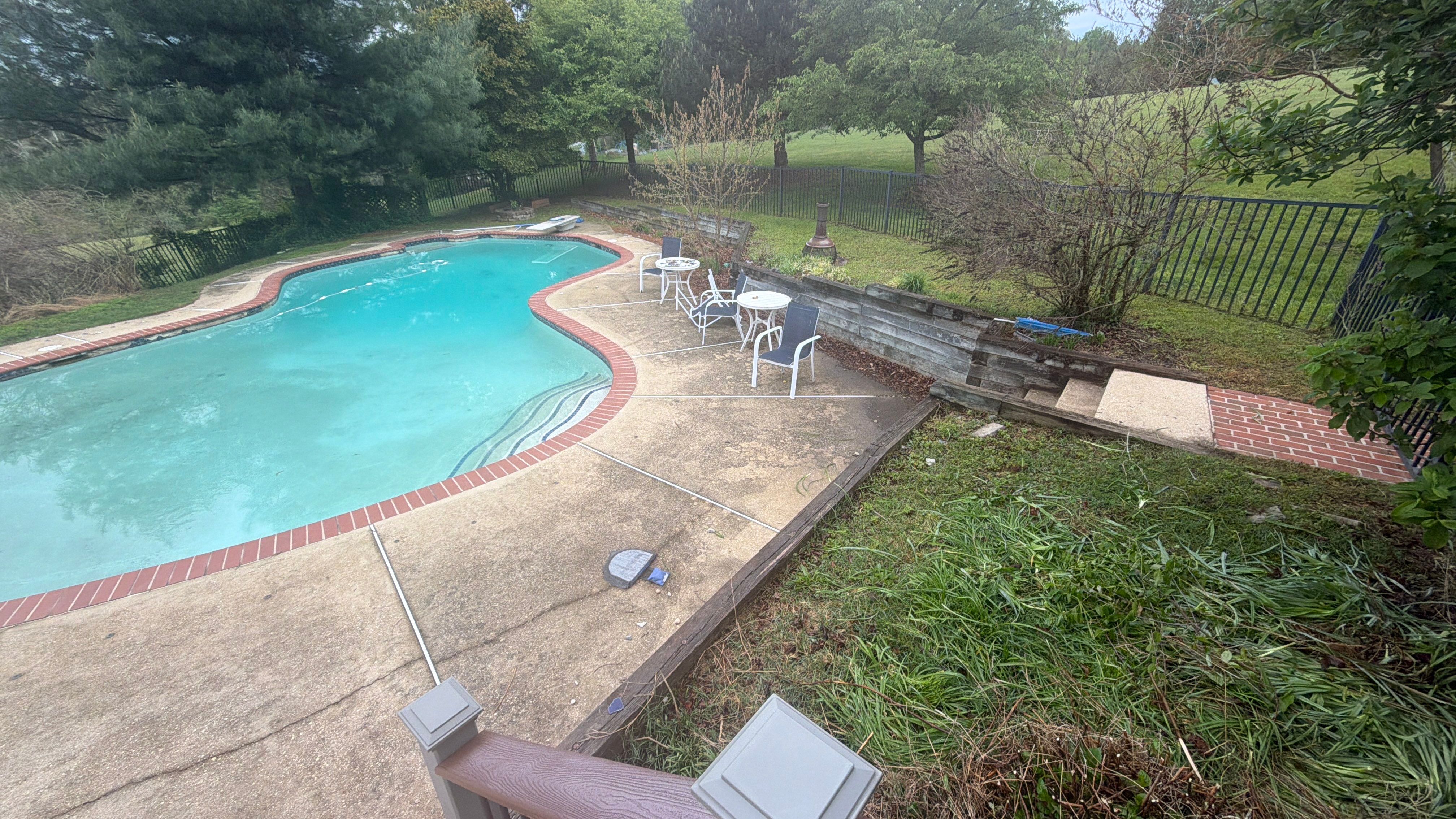 Exterior House Washing and Pool Deck Restoration in West Friendship by Baltimore Pressure Washers Inc.