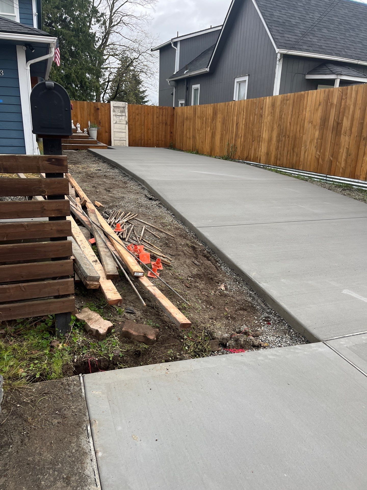 Concrete Driveway & Landscaping Project | Everett by Jireh Asphalt & Concrete Inc 