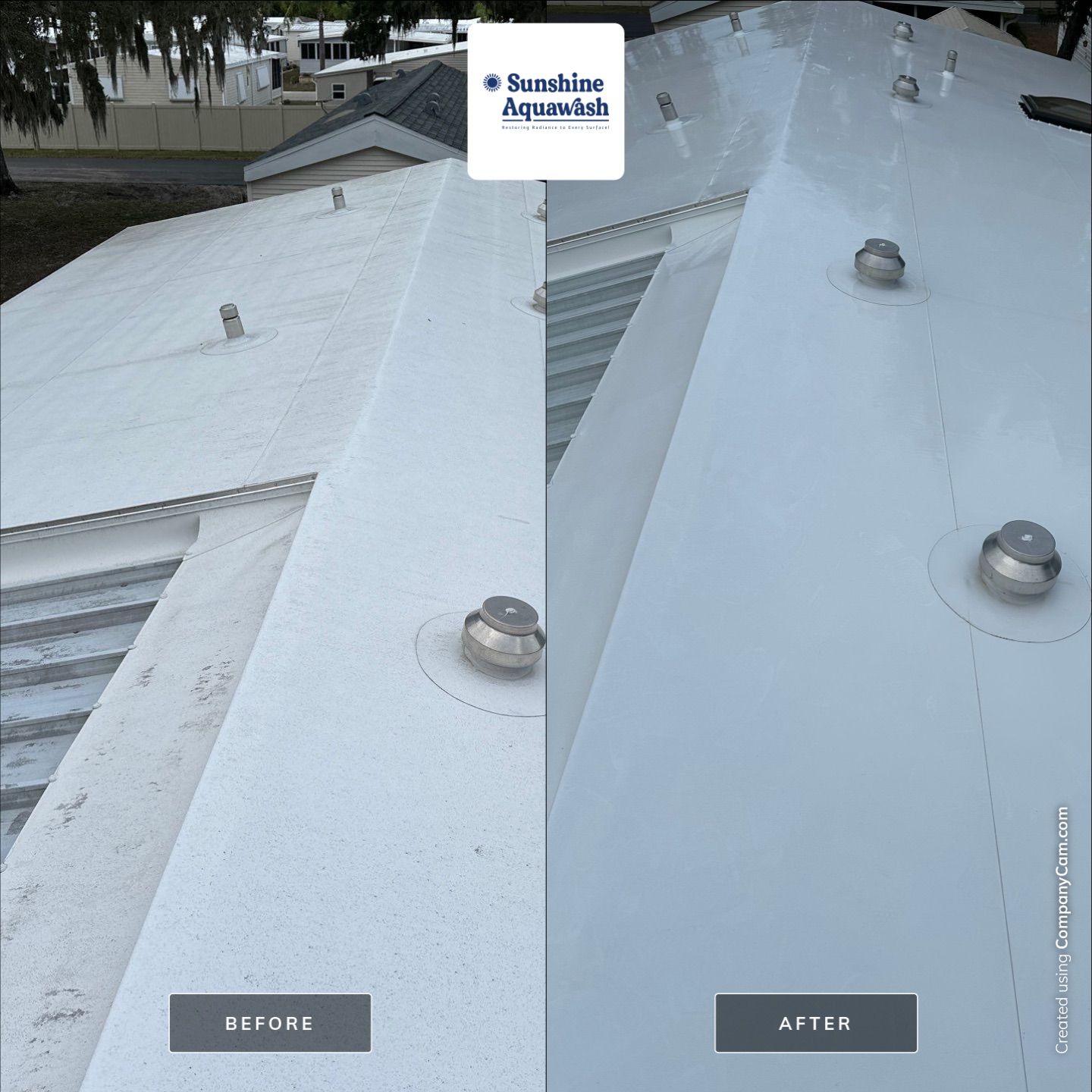 TPO Membrane & Metal Roof Cleaning in Fisherman’s Cove RV Park, Terra Ceia, FL | Sunshine AquaWash by Sunshine AquaWash