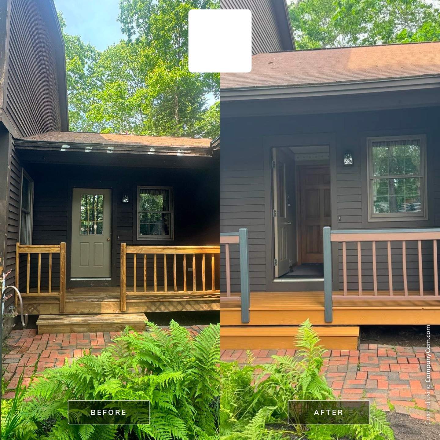 Exterior Siding Repairs and Multi-Level Deck Refinishing in Augusta by Picture Perfect Pro Painting