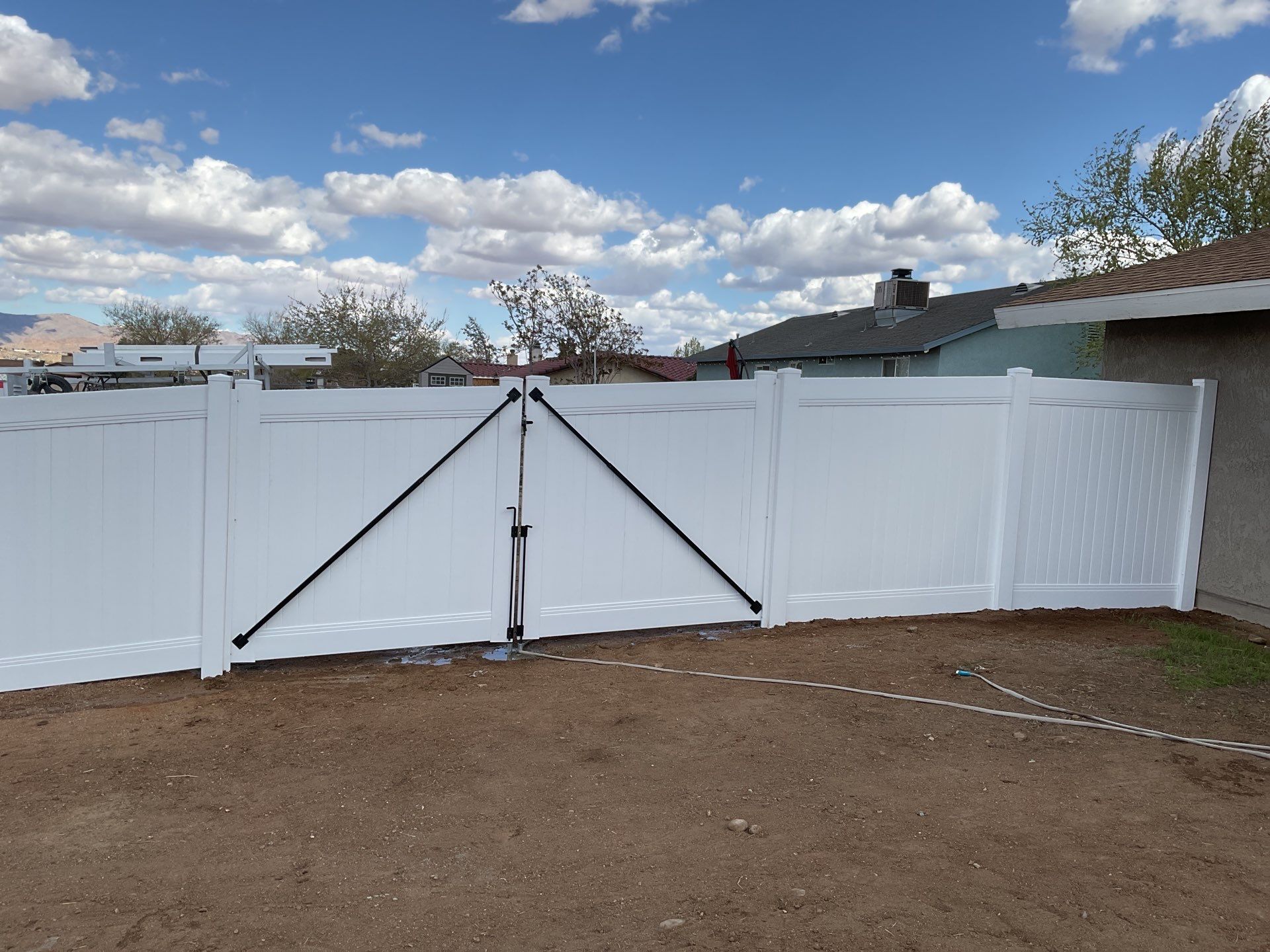 Fence Installation using Vinyl by Fence Guys Inc. 