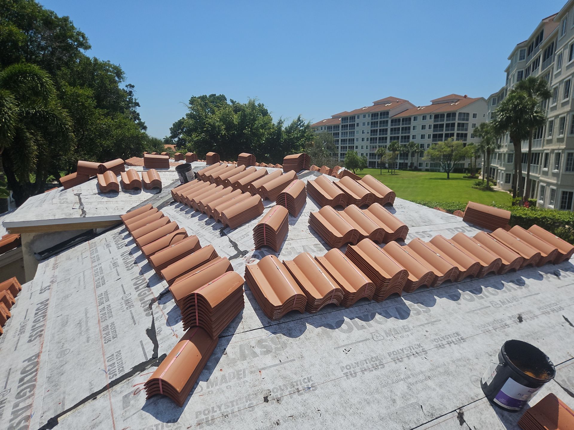 Residential Roofing Installation using Santa Fe by BLUES BROTHERS ROOFING