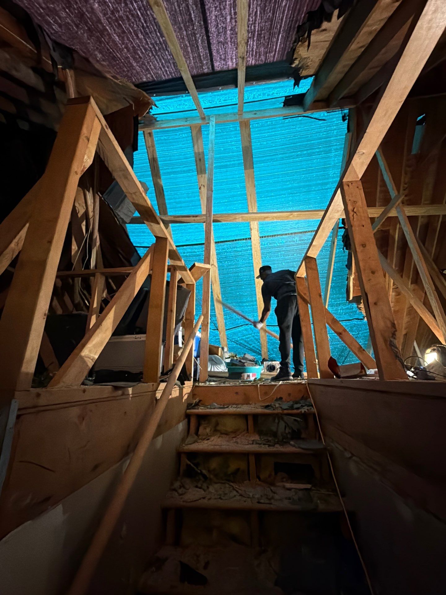 Storm Damage Mitigation and Structural Drying After Tree Impact in Raleigh by One Team Restoration