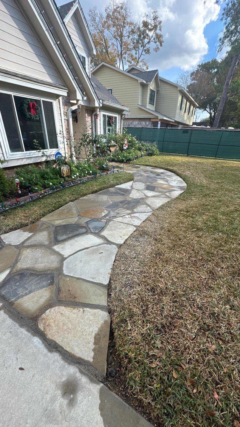 Project Case Review: Flagstone Walkway & Property Access Restoration by Texas Urban Elements
