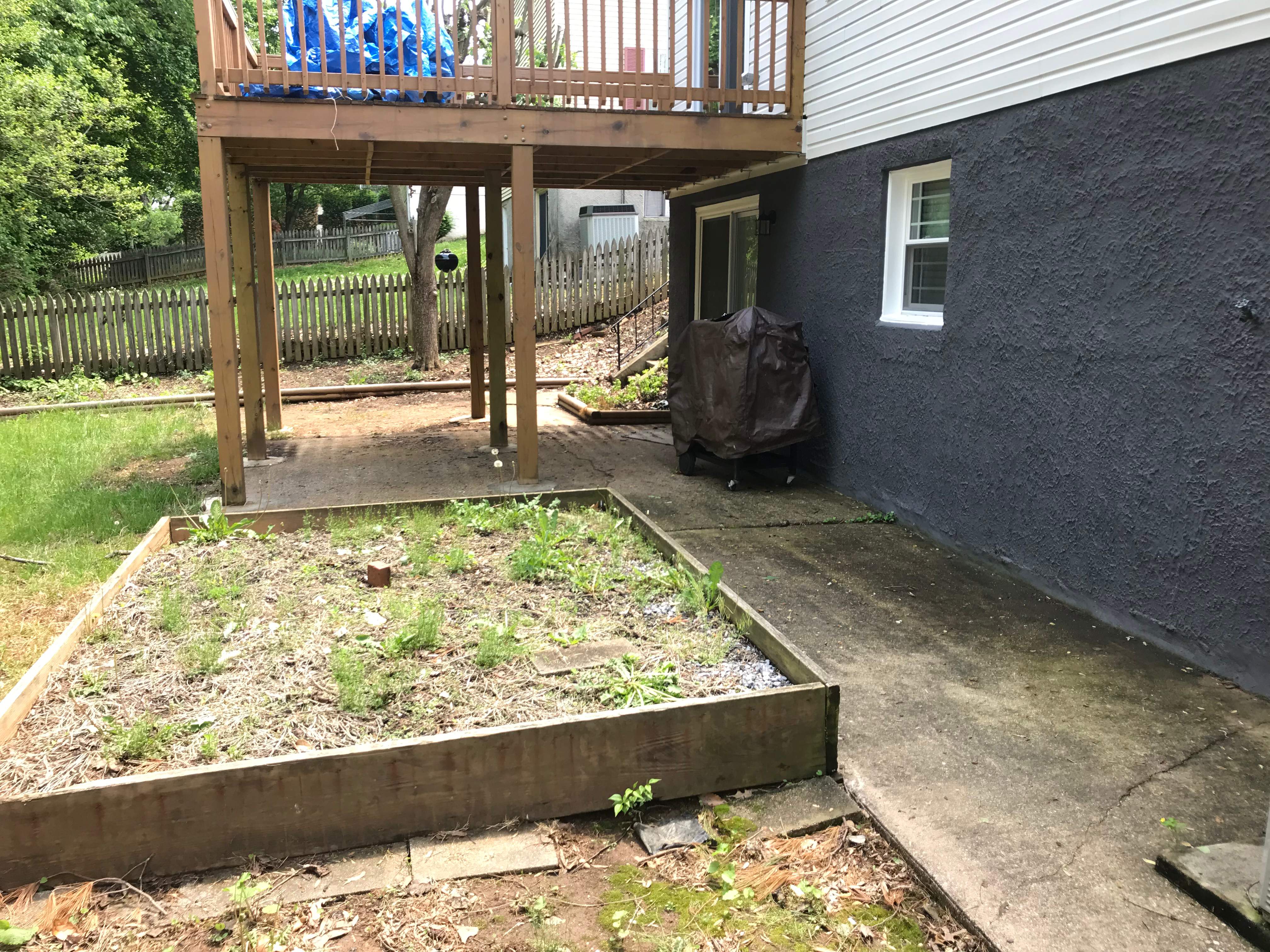 Exterior Repair using Concrete Pad/ walkway by Alpha Design Services