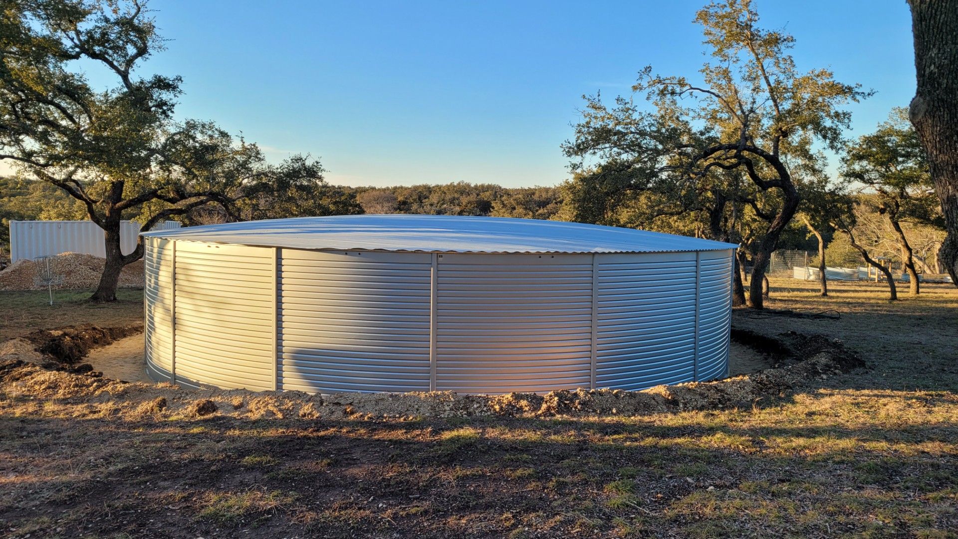 Pioneer Tank XLR 40/2 ZN - 52K Gallons - Silver/Galvanized Color by Hill Country Rain Water