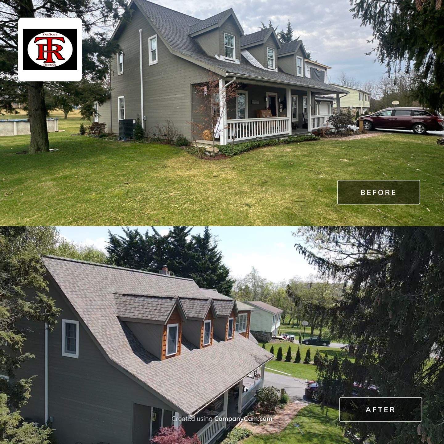Cedar Falls Gaf roofing installation by Teflon Roofing