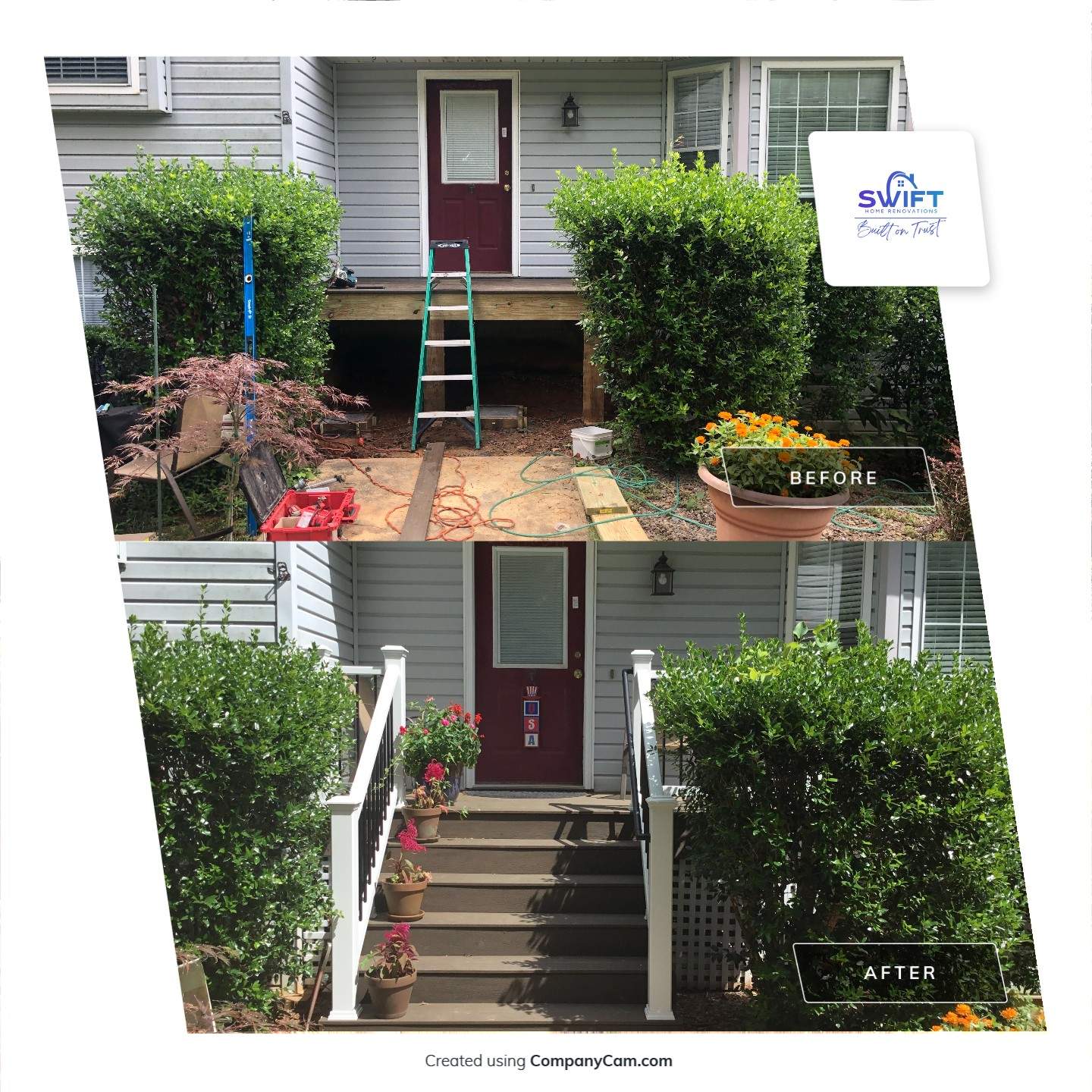 Custom Composite Deck and Screened Porch Installation in Canton by Swift Home Renovations