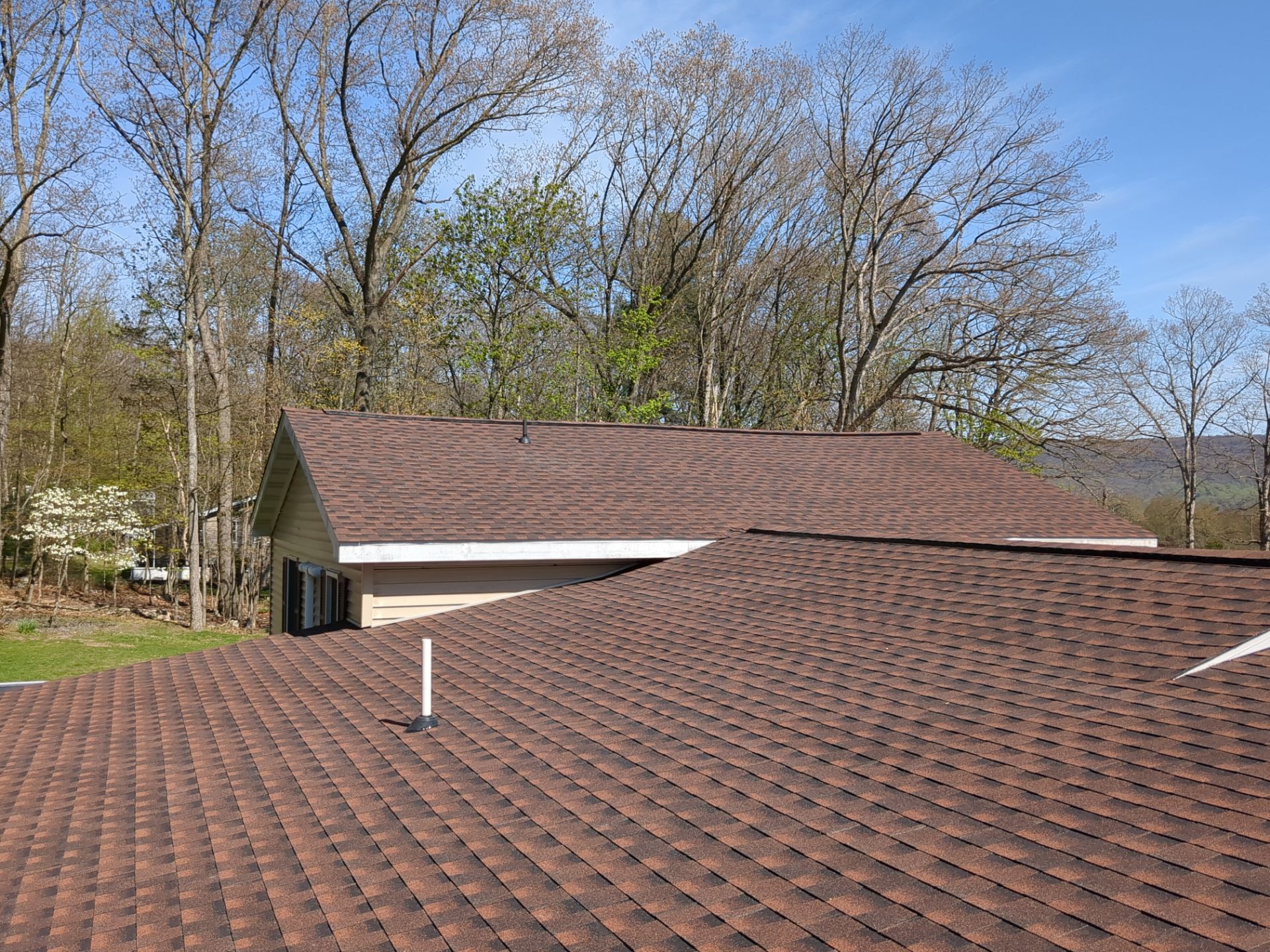 GAF Timberline Shingle Replacement and Porch Roof Construction in Tower City by Esh Builders