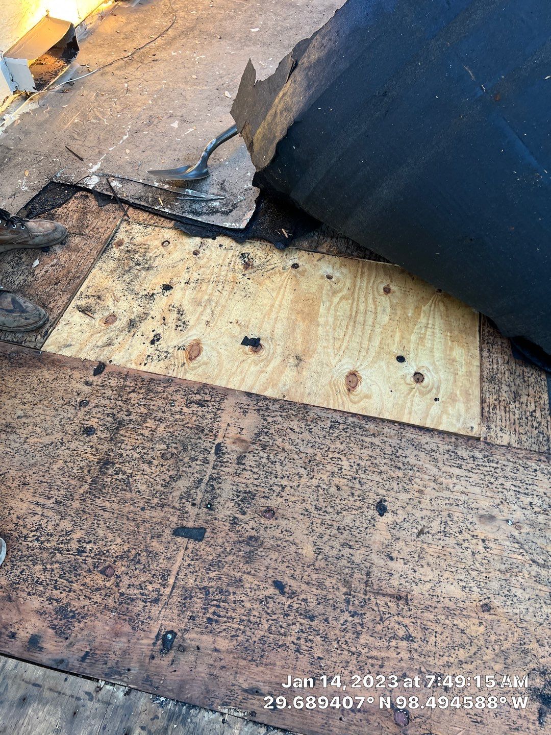 Residential Flat Roof Replacement using Mulehide Modified Bitumen Roofing by Premier Roofing and Contracting