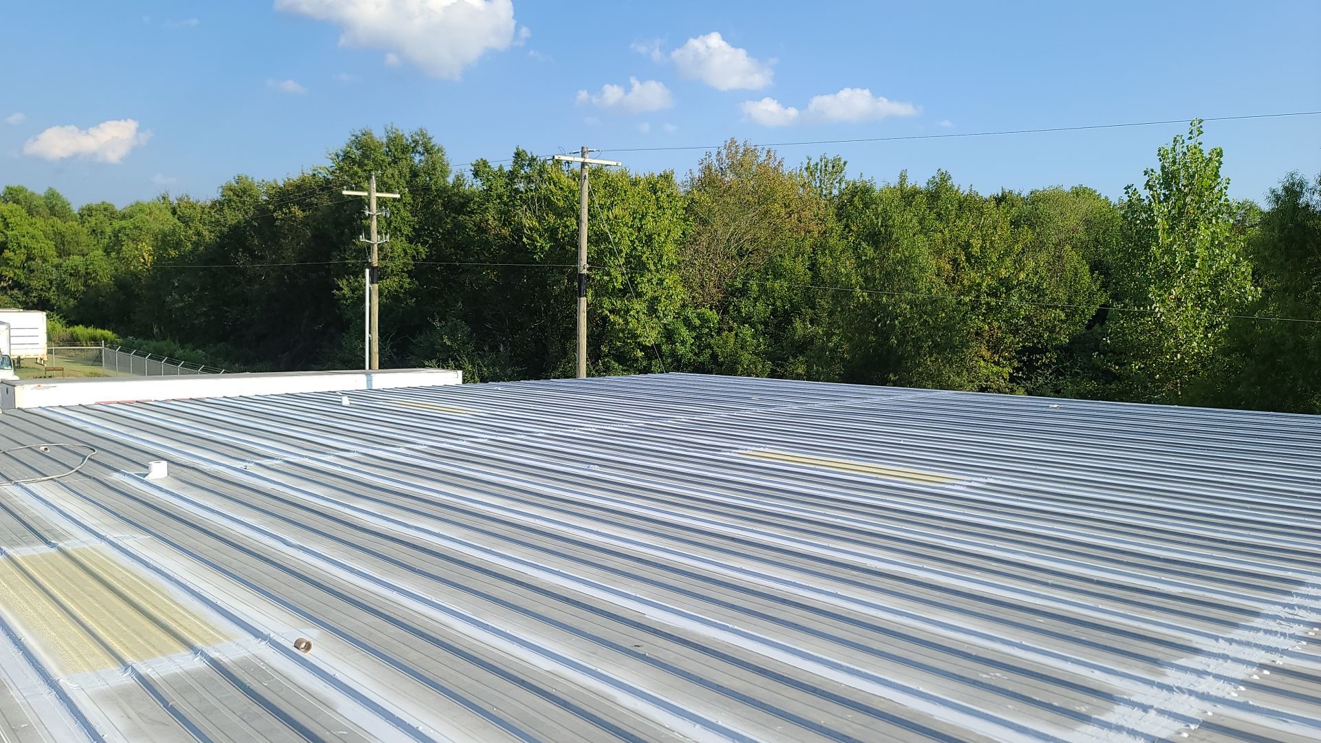Commercial Metal Restoration System using Aldocoat Coatings by Hostetler Roofing