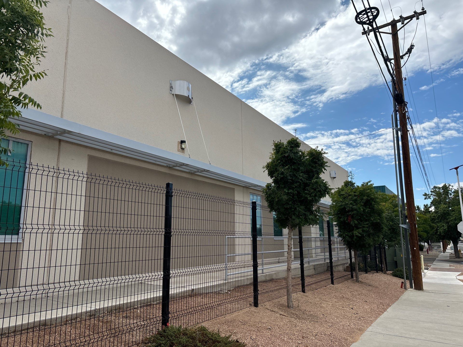 Light Commercial using 6' +45 DM Classic by Valley Fence Company