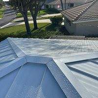 24ga 1" Nail-Strip Regal White  by Total Roofing System The Metal Roof Experts