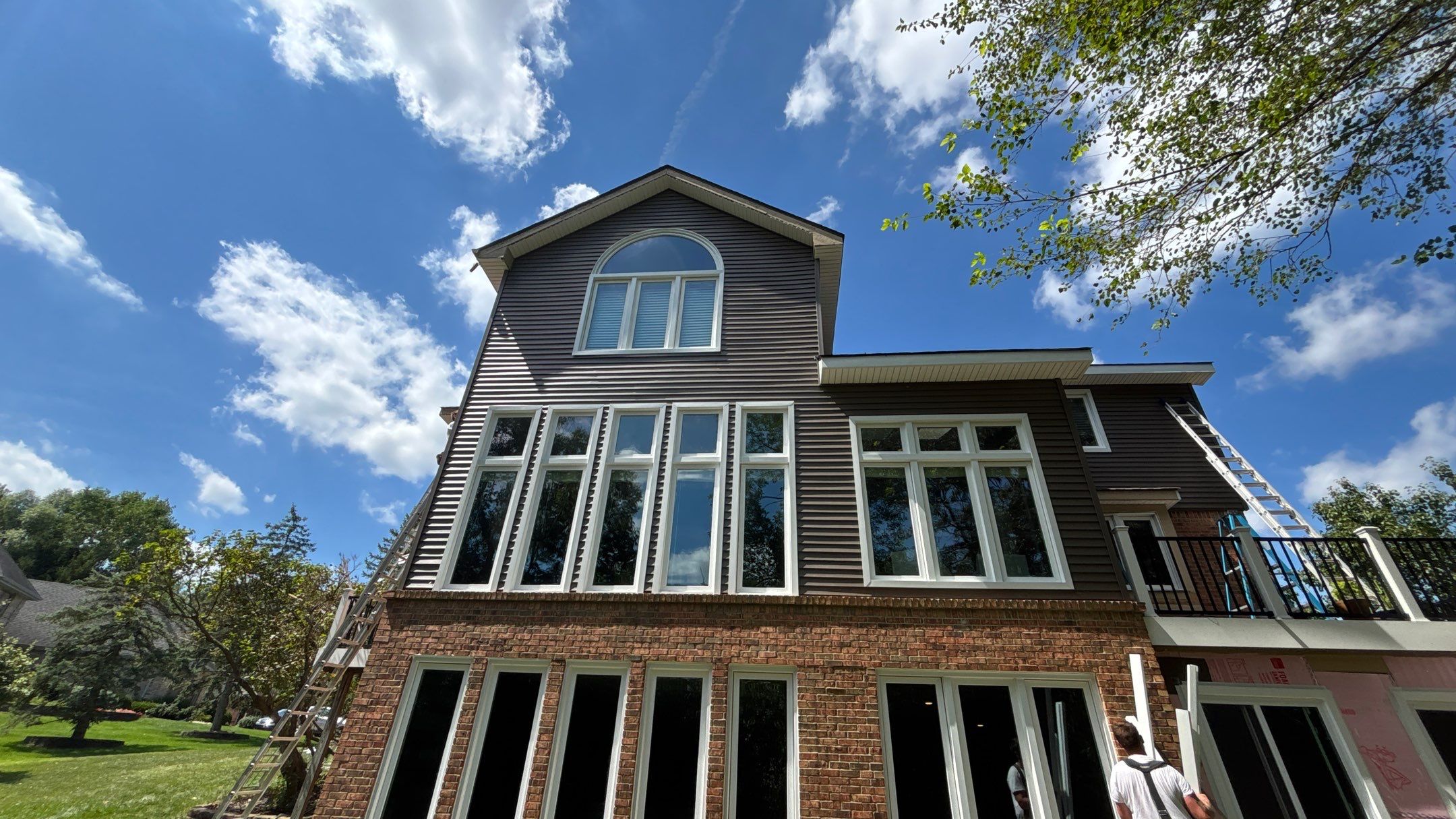 Siding Replacement using Alside Odyssey D4" Flagship Brown by 180 Contractors