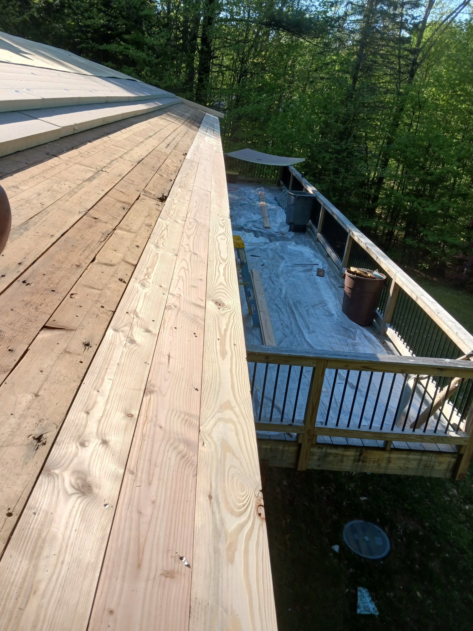 Warm Roof Install On a Deck Home by Tall pine roofing