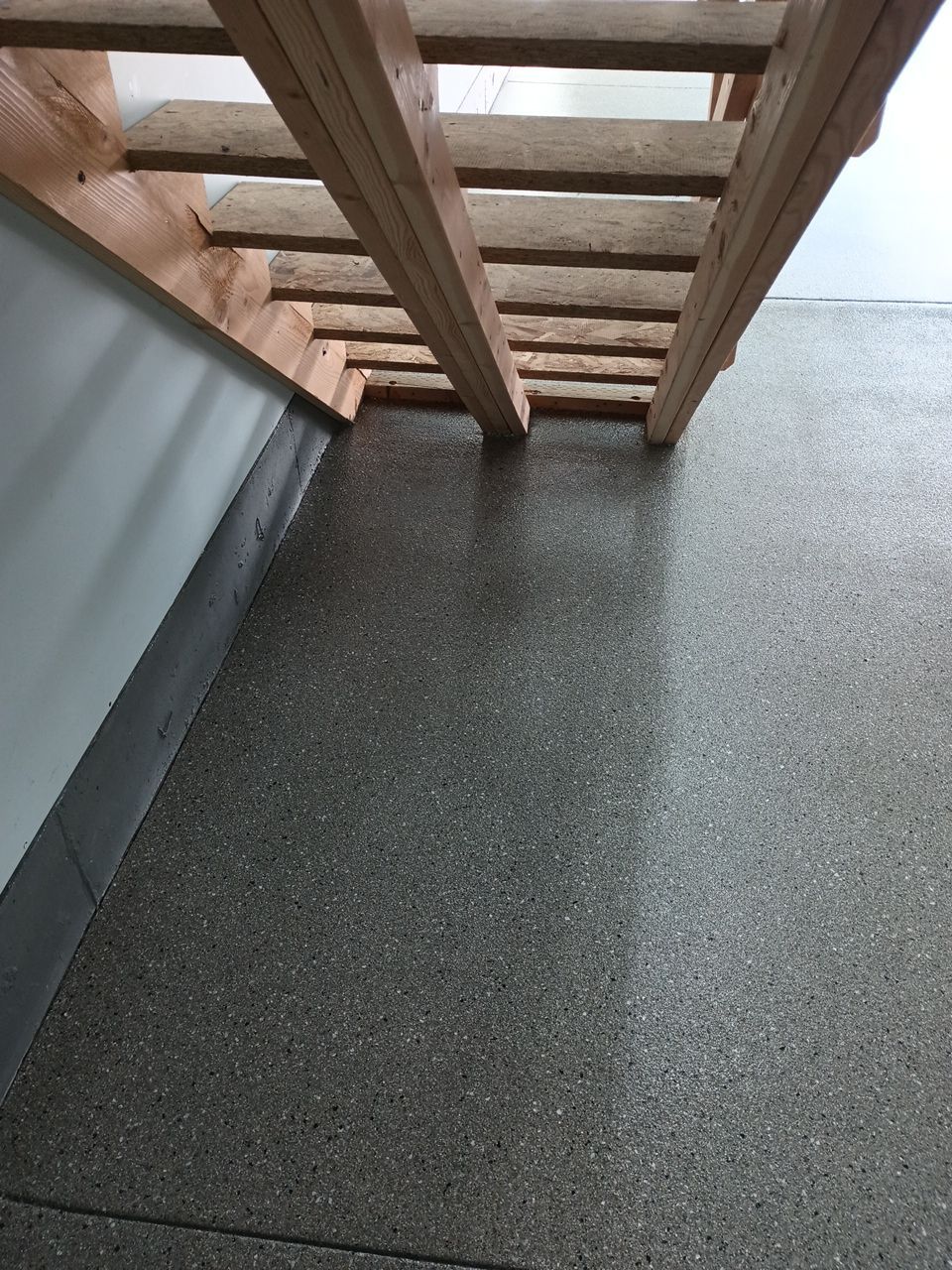 Garage, Walkway and Shop Transformation using Shale Hybrid by Croc Coatings, LLC